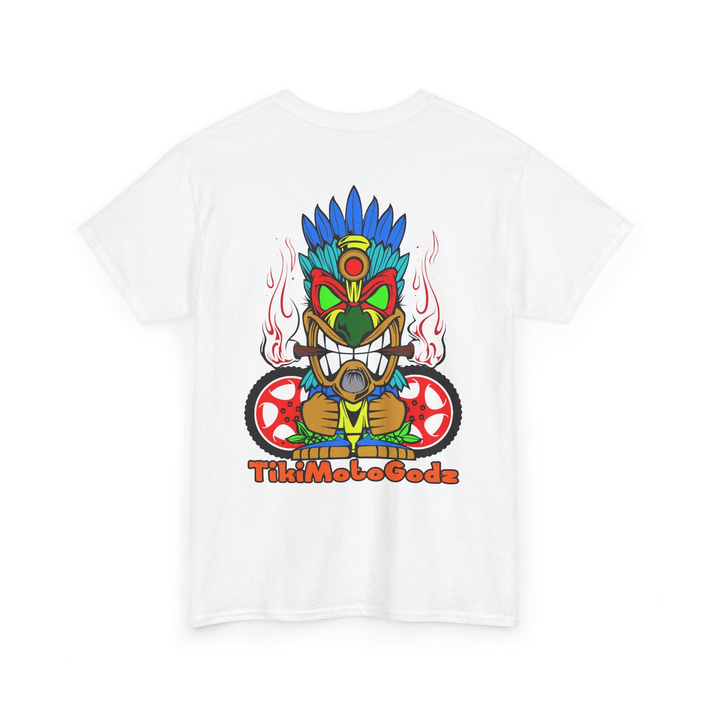 Tiki Moto Godz. Heavy Cotton T-Shirt