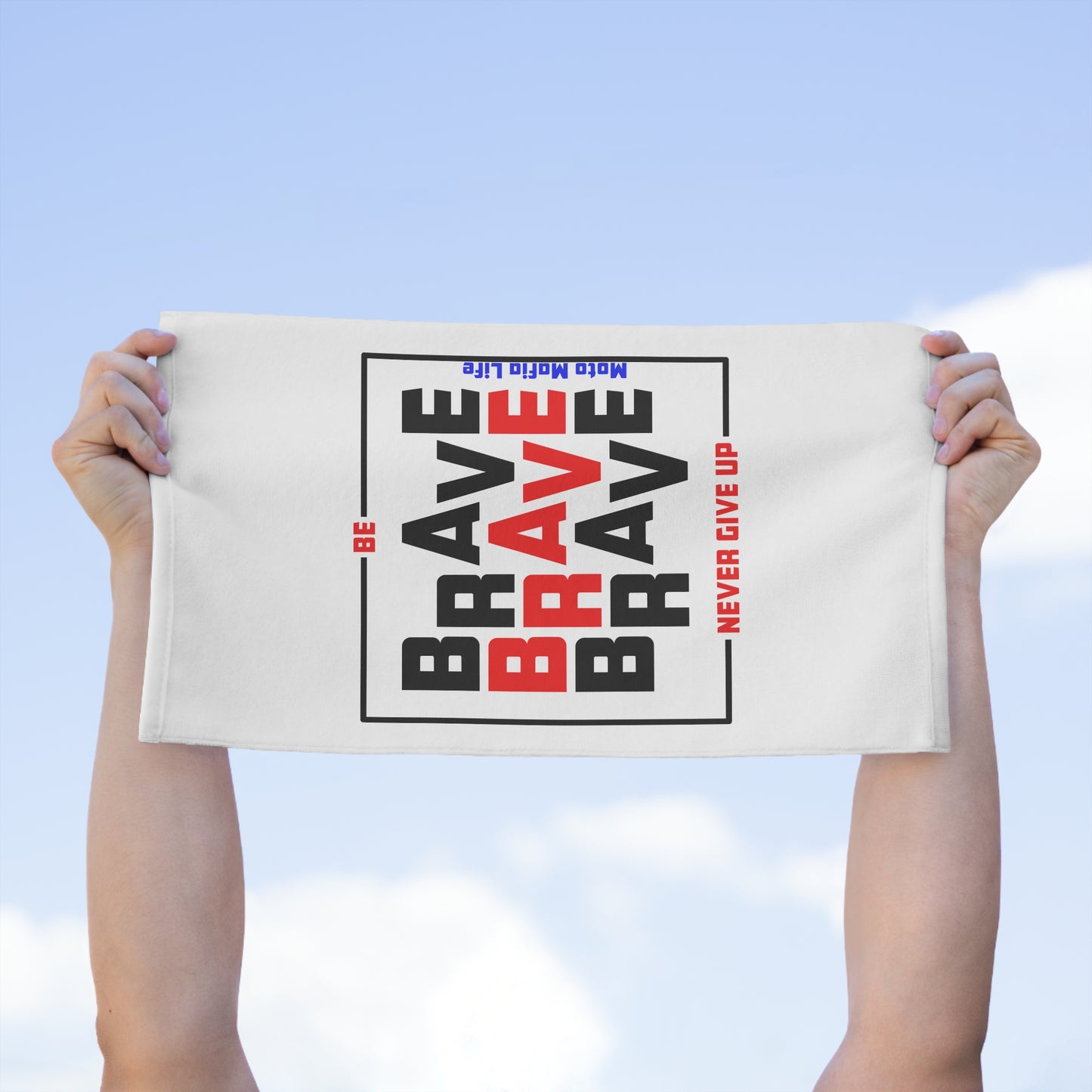 Be Brave, Moto Mafia Life, Biker Towel - Perfect for Motorsports Fans