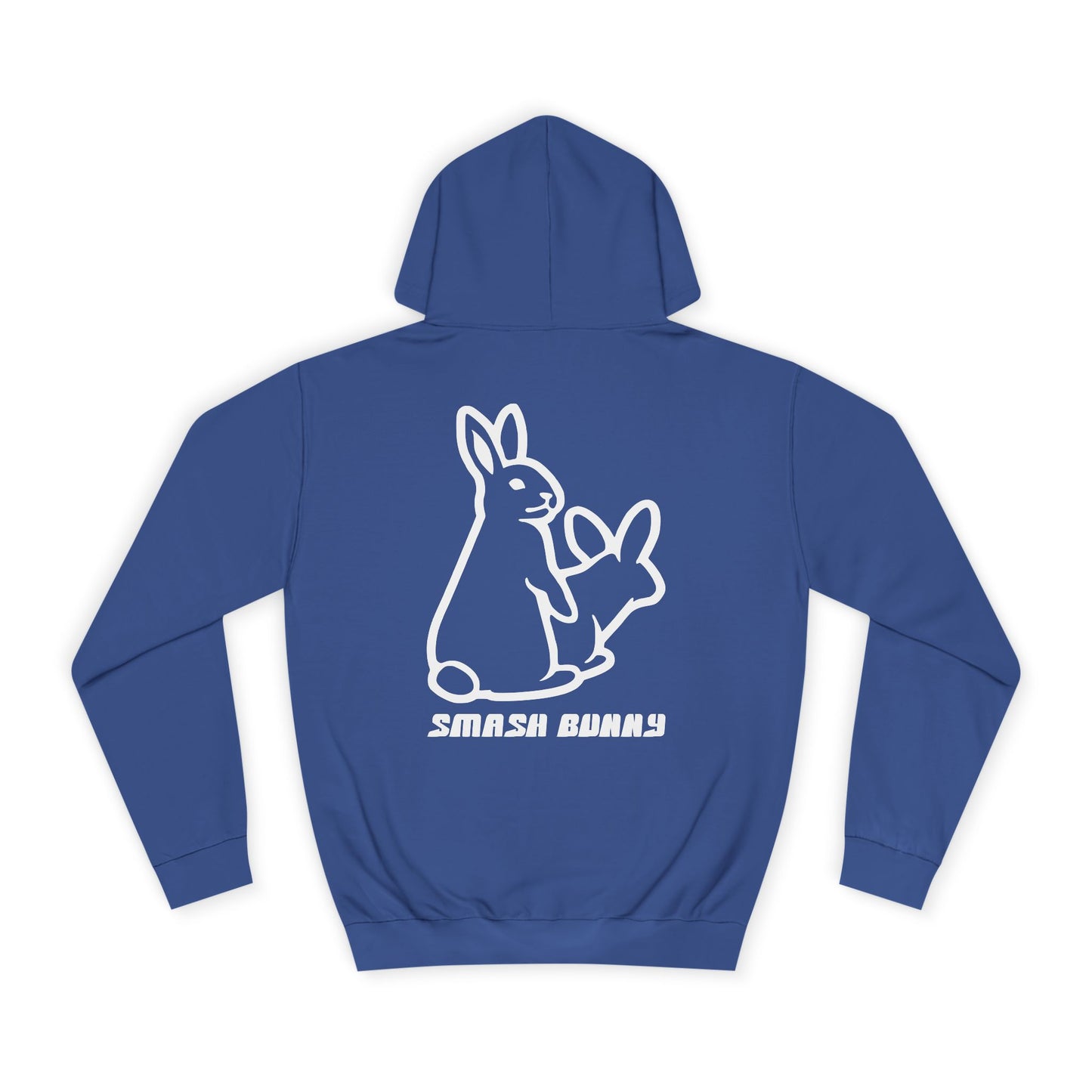 Smash Bunny, Rad Moto Bunny, Unisex Hoodie - Biker Style Sweatshirt for Motorcycle Enthusiasts