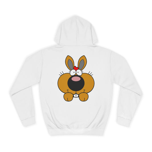 Love Bunny, Rad Moto Bunny, Unisex Hoodie - Biker Style Sweatshirt for Motorcycle Enthusiasts