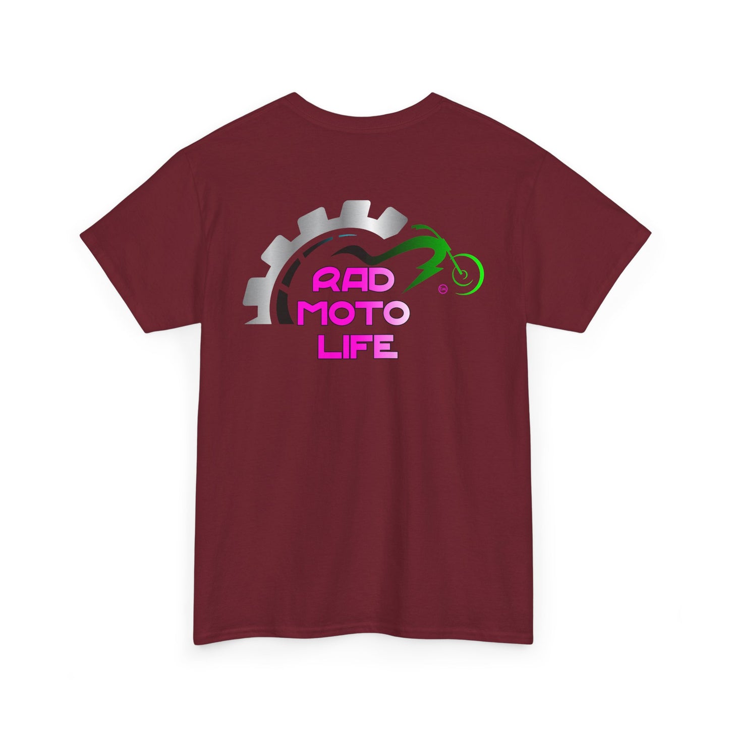 Geared, Rad Moto Life, Heavy Cotton T-Shirt