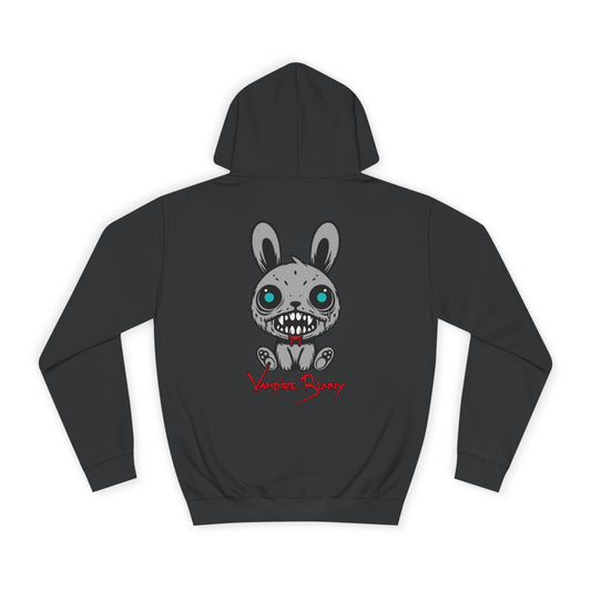 Vampire Bunny, Rad Moto Bunny, Unisex Hoodie - Biker Style Sweatshirt for Motorcycle Enthusiasts