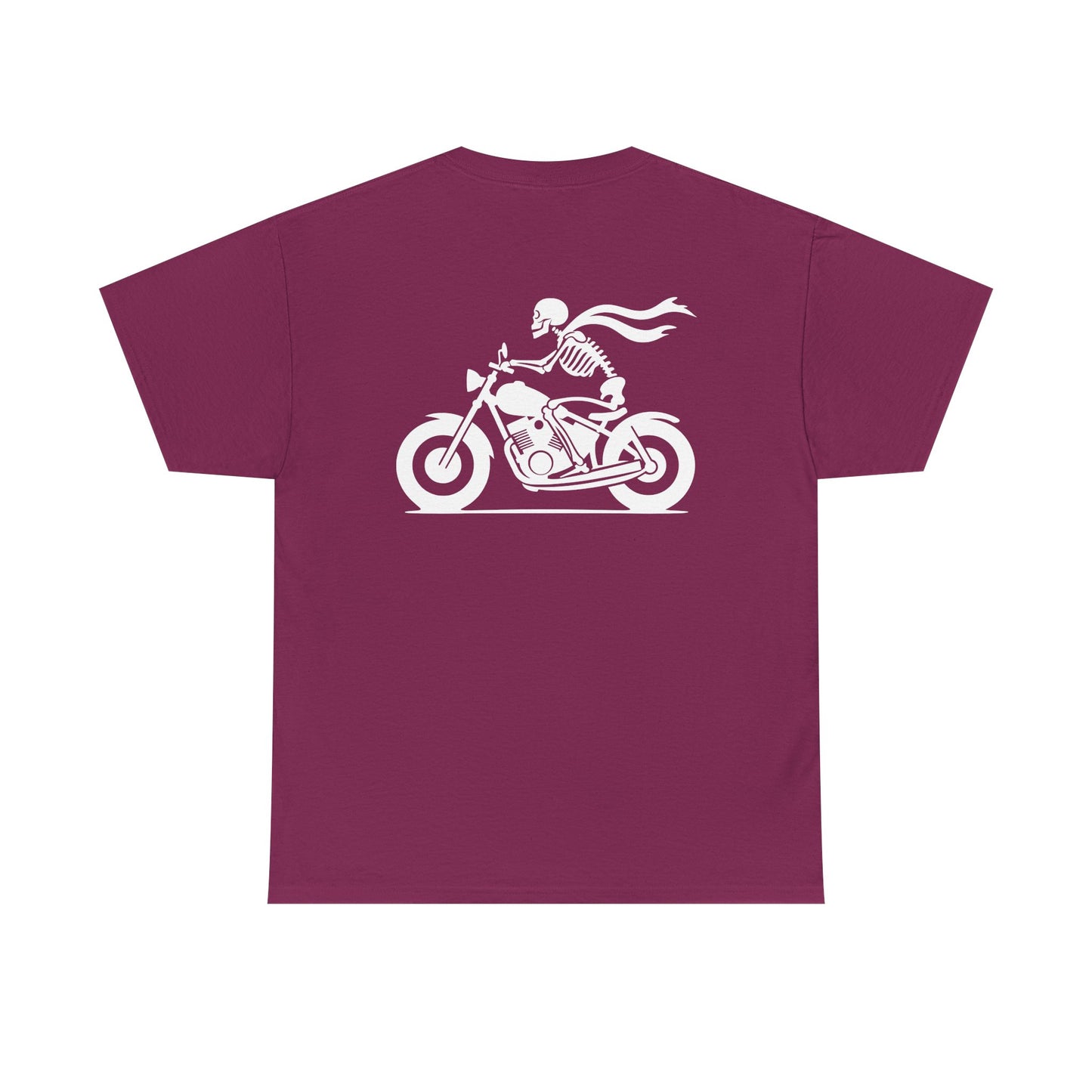 Skeleton Rider, Rad Moto Bunny, Heavy Cotton T-Shirt
