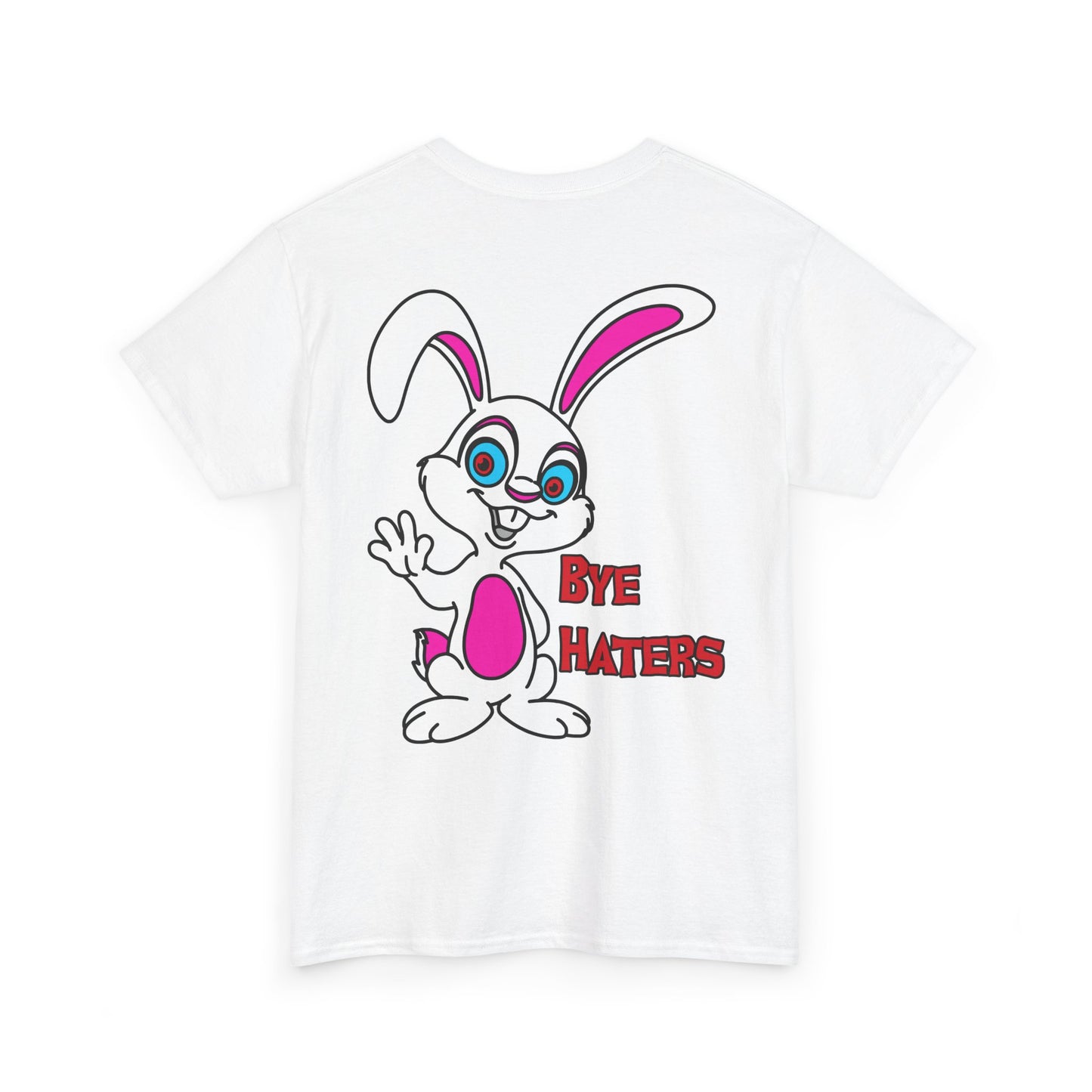 Bye Haters Bunny, Rad Moto Bunny, Heavy Cotton T-Shirt