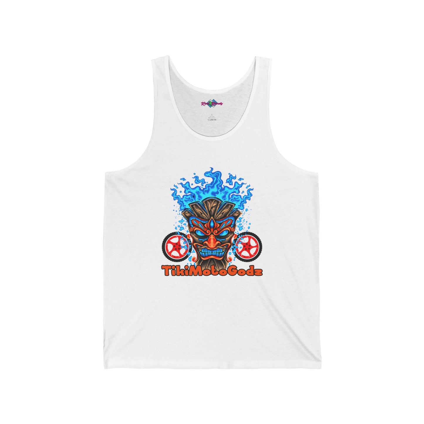 Tiki Moto Godz. Unisex Jersey Tank