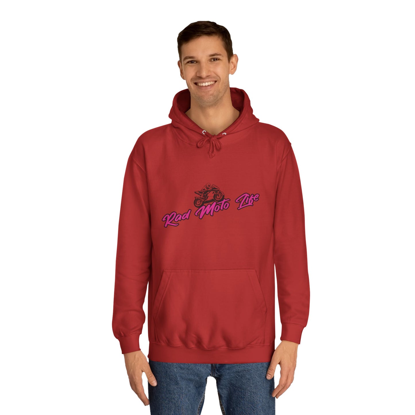 Life Behind Bars, Rad Moto Life Unisex Hoodie - Biker Style Sweatshirt for Motorcycle Enthusiasts