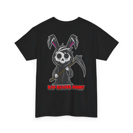 Rad Reaper Bunny, Rad Moto Bunny, Heavy Cotton T-Shirt