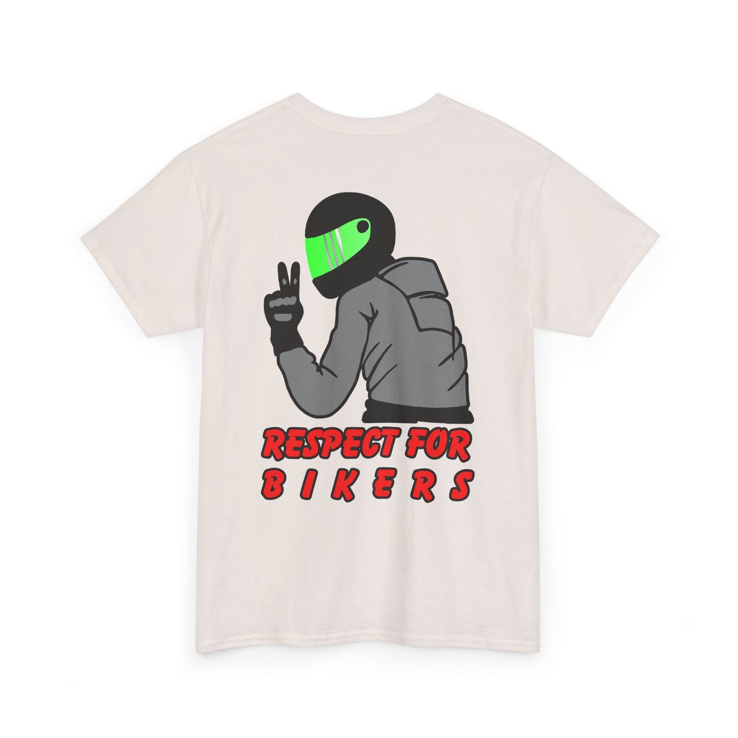 Respect for Bikers, Rad Moto Bunny, Heavy Cotton T-Shirt