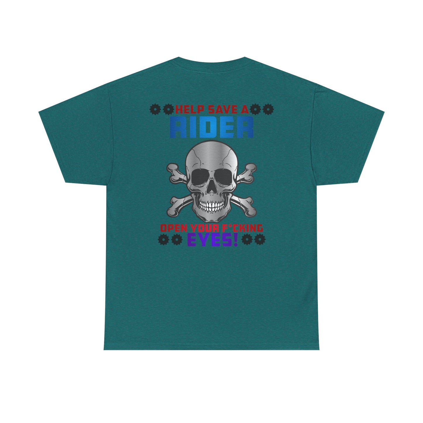 Help Save a Rider, Rad Moto Life, Heavy Cotton T-Shirt
