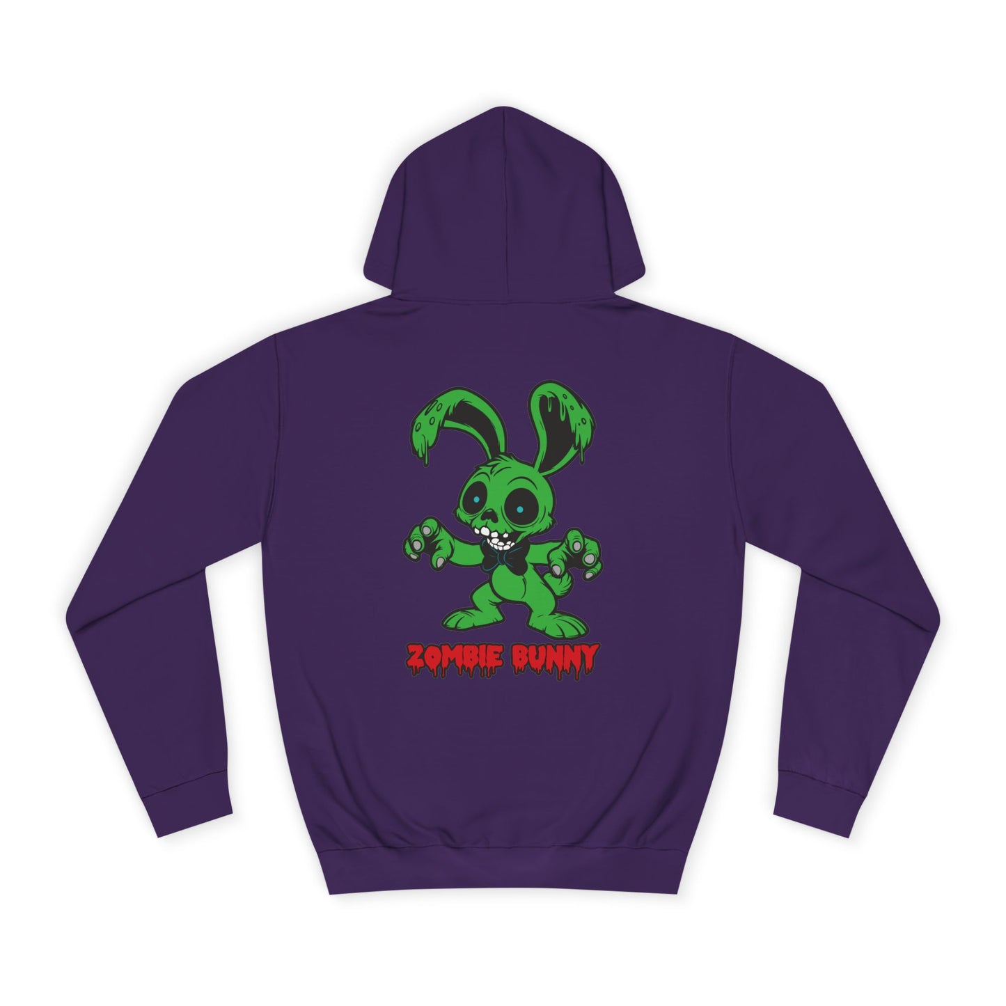 Zombie Bunny, Rad Moto Bunny, Unisex Hoodie - Biker Style Sweatshirt for Motorcycle Enthusiasts