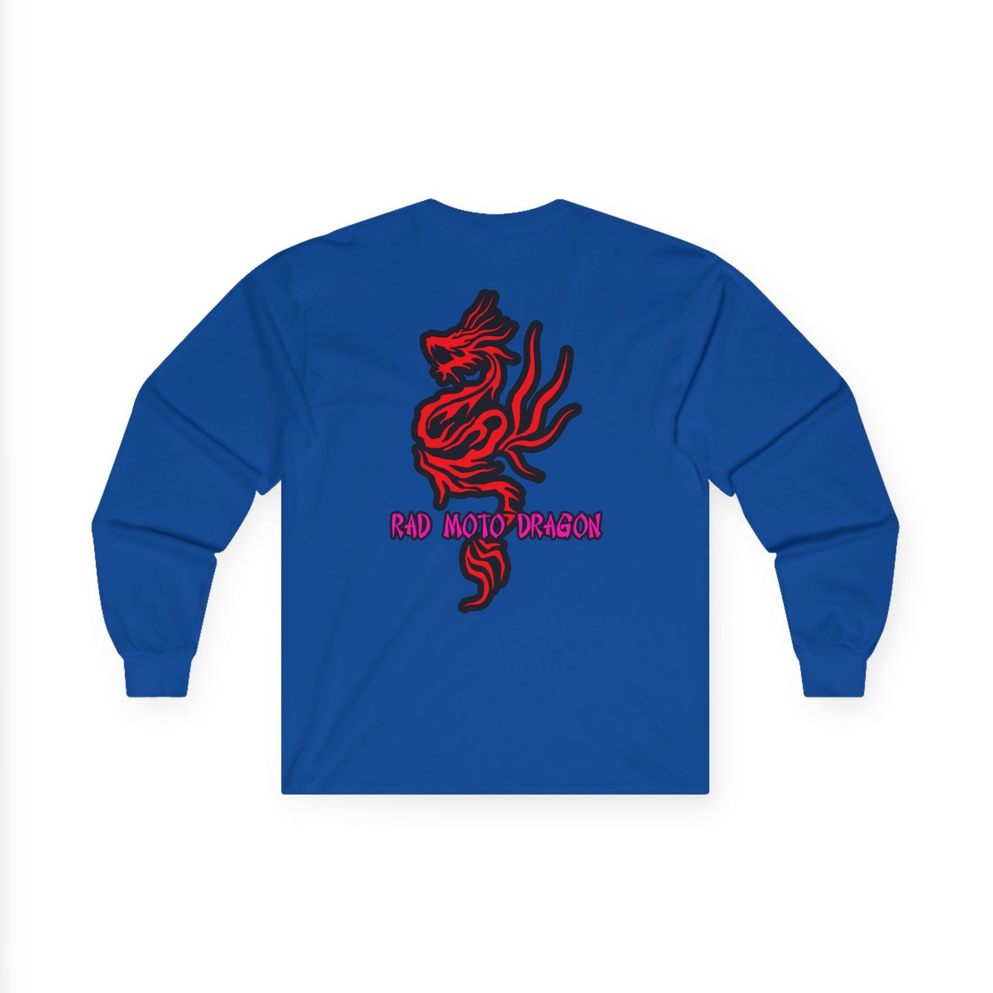 Rad Moto Dragon, Rad Moto Life, Unisex Long Sleeve Tee - Bold Graphic T-Shirt for Motorcycle Enthusiasts