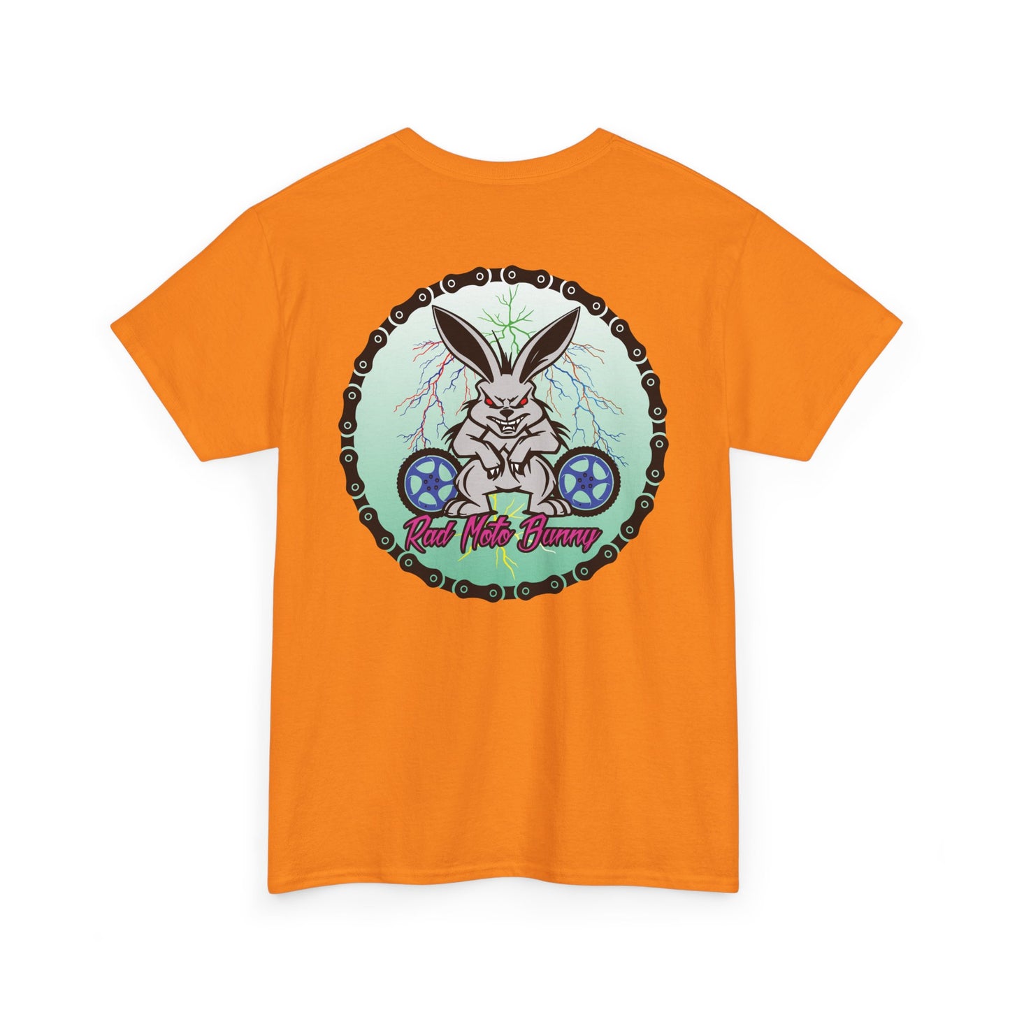 Rad Moto Bunny Lightning, Heavy Cotton T-Shirt