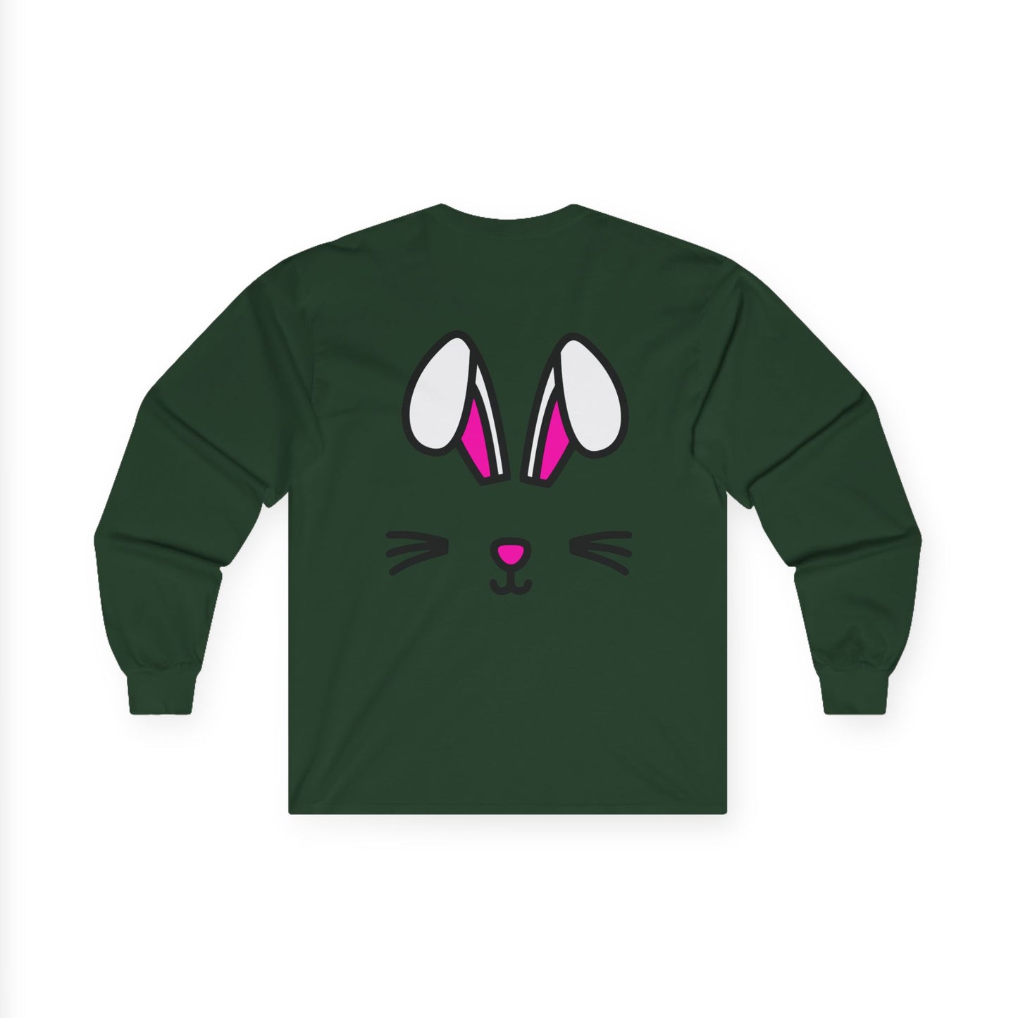 Bunny Face, Rad Moto Bunny, Unisex Long Sleeve Tee - Bold Graphic T-Shirt for Motorcycle Enthusiasts
