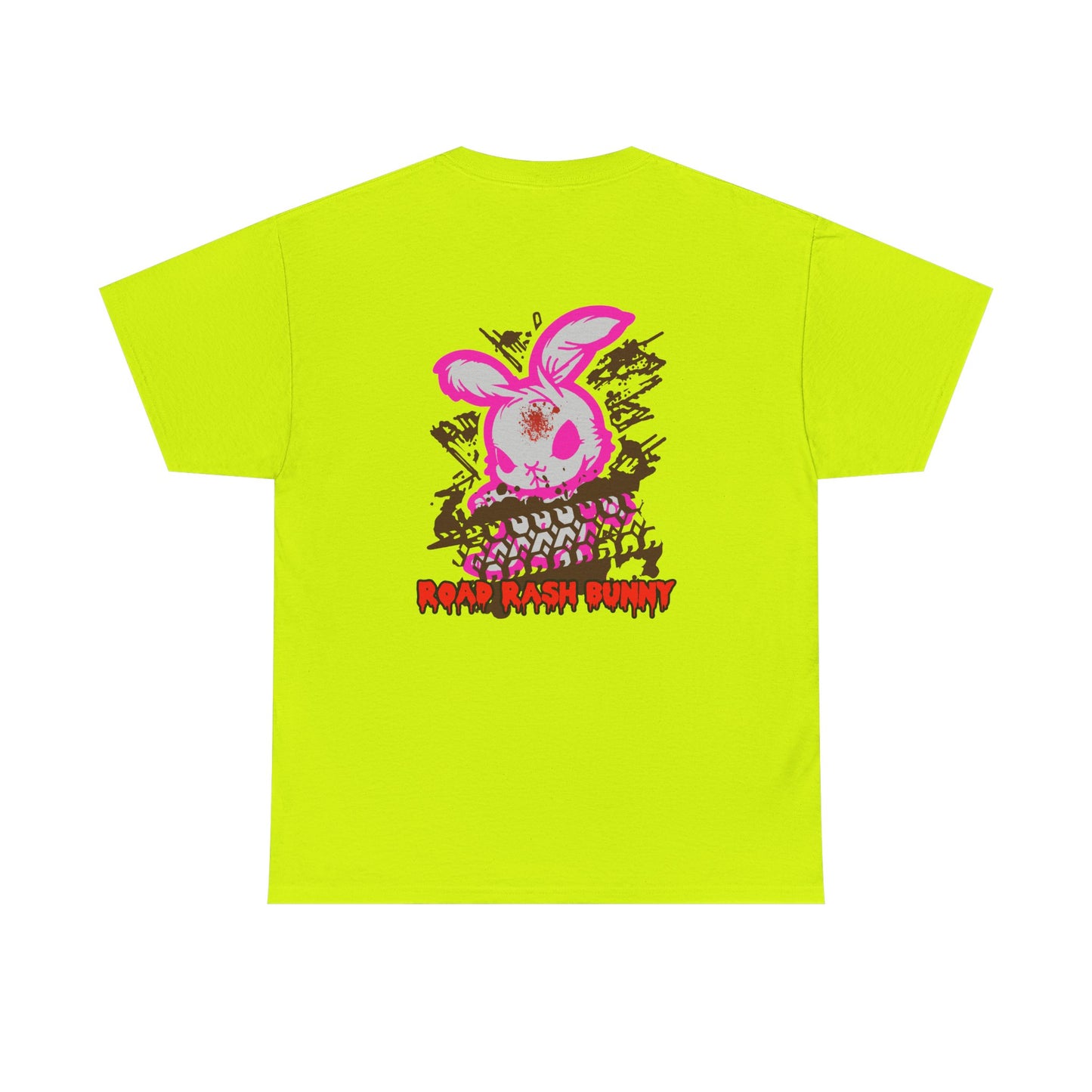 Road Rash Bunny, Rad Moto Bunny, Heavy Cotton T-Shirt