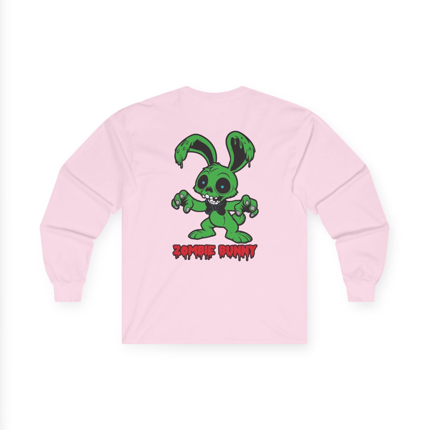 Zombie Bunny, Rad Moto Bunny, Unisex Long Sleeve Tee - Bold Graphic T-Shirt for Motorcycle Enthusiasts
