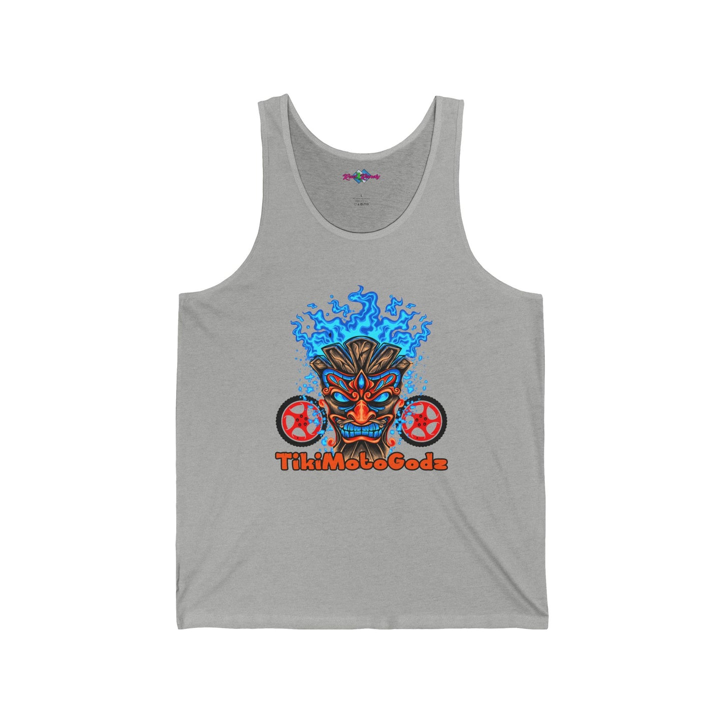 Tiki Moto Godz. Unisex Jersey Tank