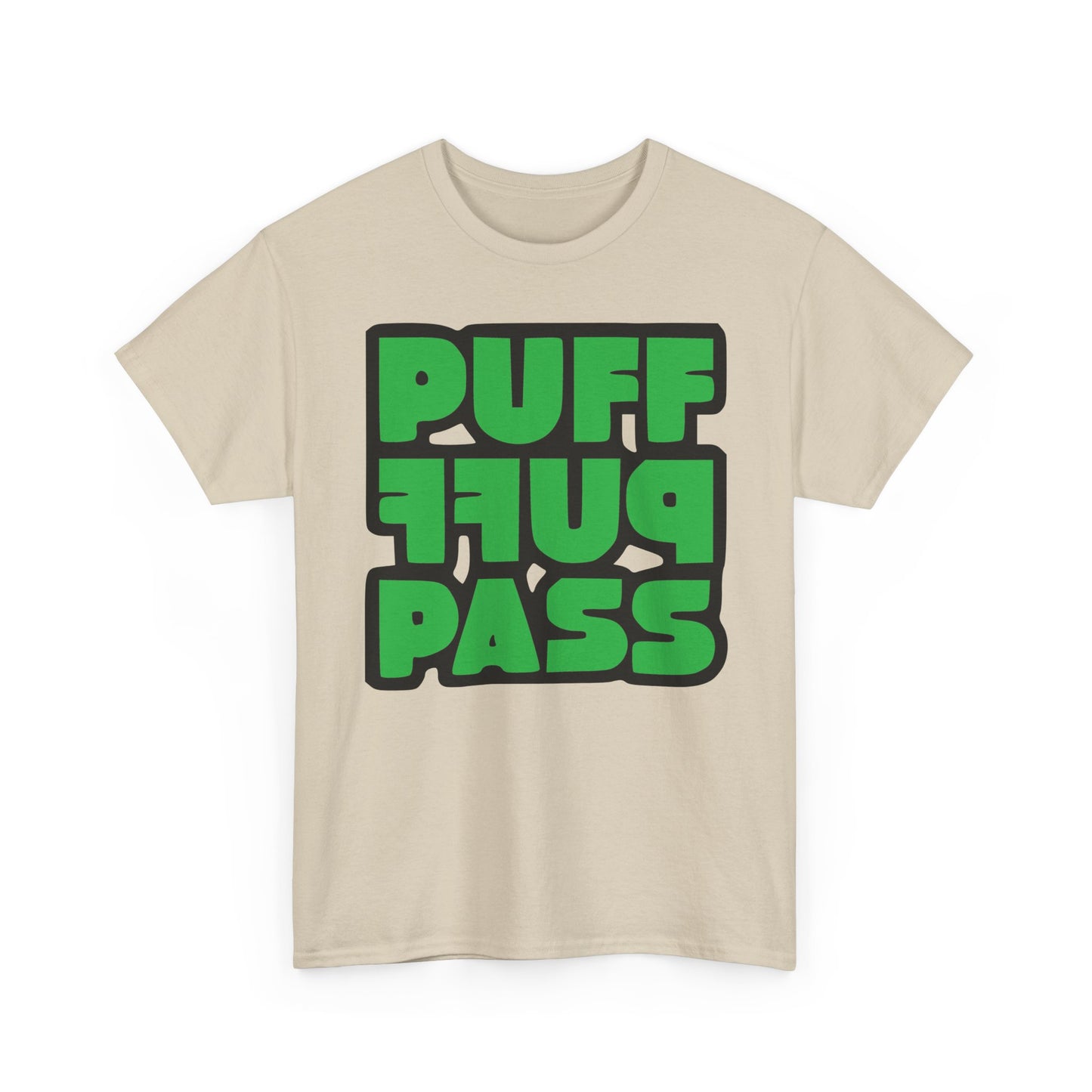 Puff Puff Pass Tee - Unisex Heavy Cotton T-Shirt