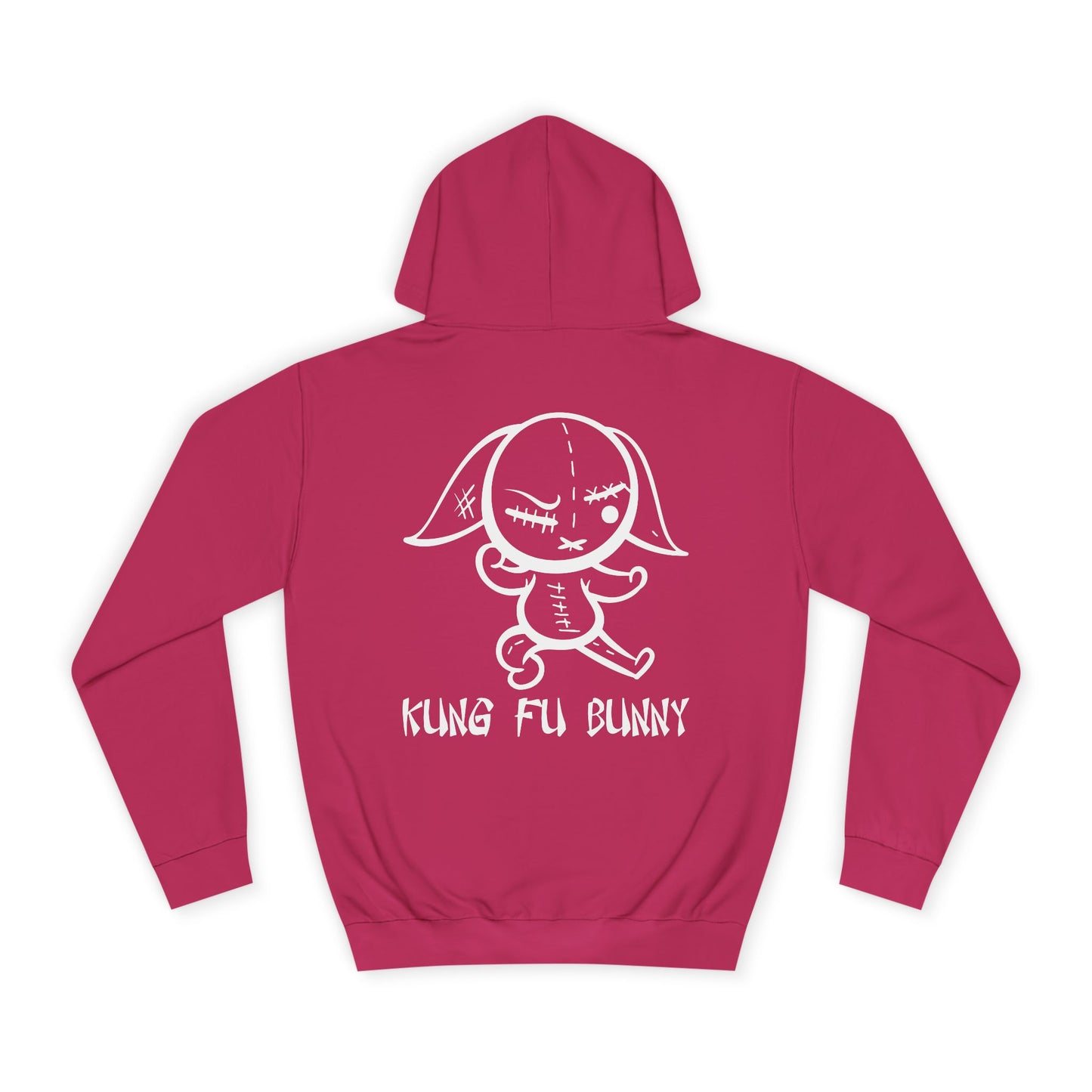 Kung Fu Bunny, Rad Moto Bunny, Unisex Hoodie - Biker Style Sweatshirt for Motorcycle Enthusiasts