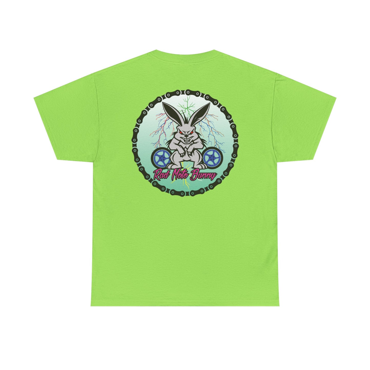 Rad Moto Bunny Lightning, Heavy Cotton T-Shirt