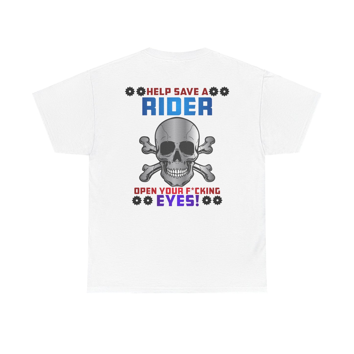 Help Save a Rider, Rad Moto Life, Heavy Cotton T-Shirt