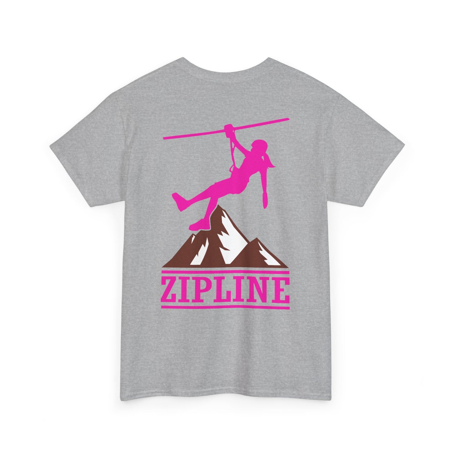 Zipline Girl. Heavy Cotton T-Shirt