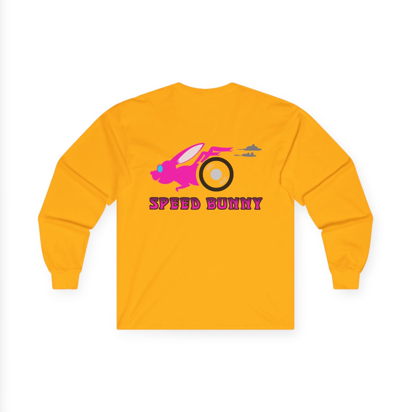 Speed Bunny, Rad Moto Bunny, Unisex Long Sleeve Tee - Bold Graphic T-Shirt for Motorcycle Enthusiasts