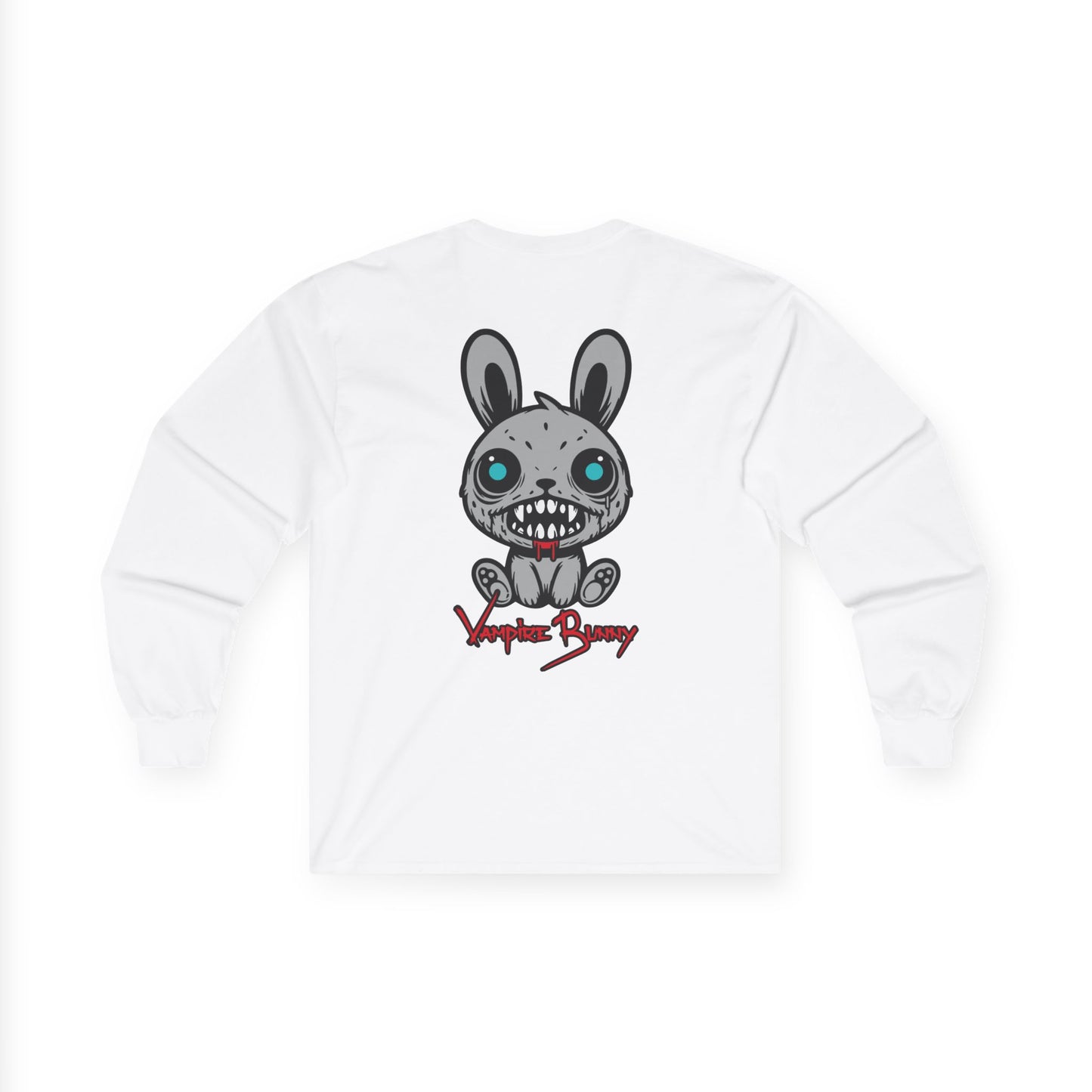 Vampire Bunny, Rad Moto Bunny, Unisex Long Sleeve Tee - Bold Graphic T-Shirt for Motorcycle Enthusiasts