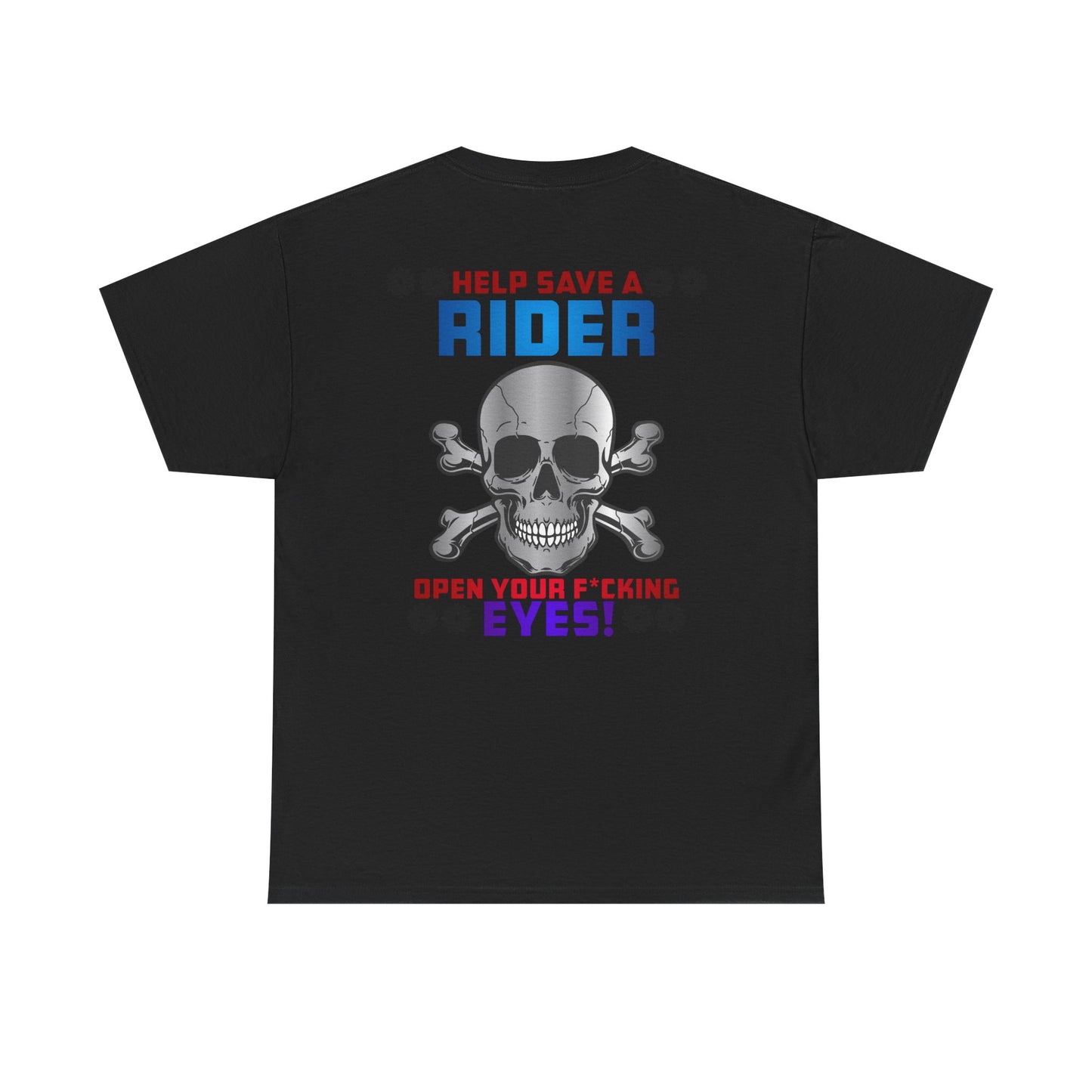 Help Save a Rider, Rad Moto Life, Heavy Cotton T-Shirt