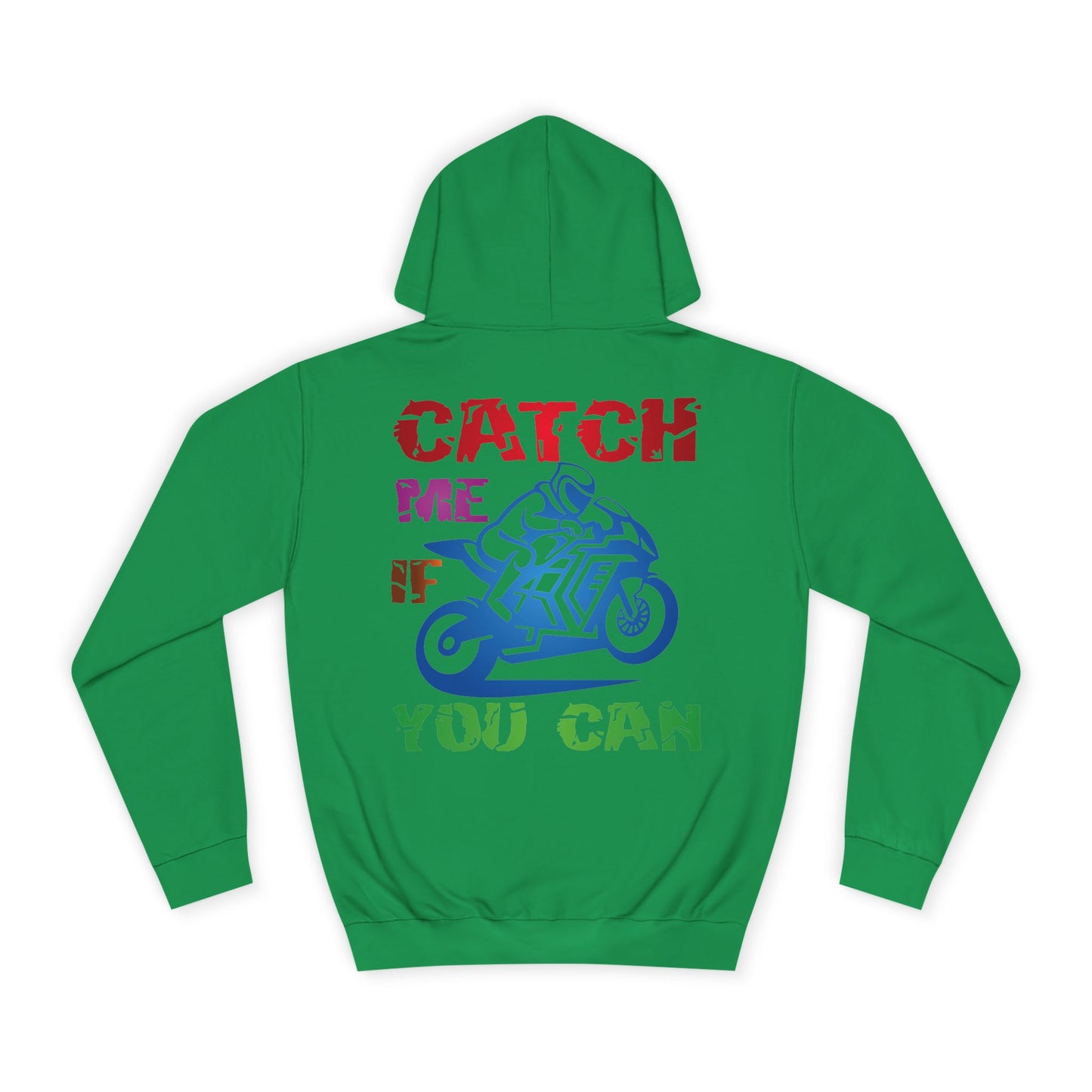 Catch me if you can, Rad Moto Life Unisex Hoodie - Biker Style Sweatshirt for Motorcycle Enthusiasts