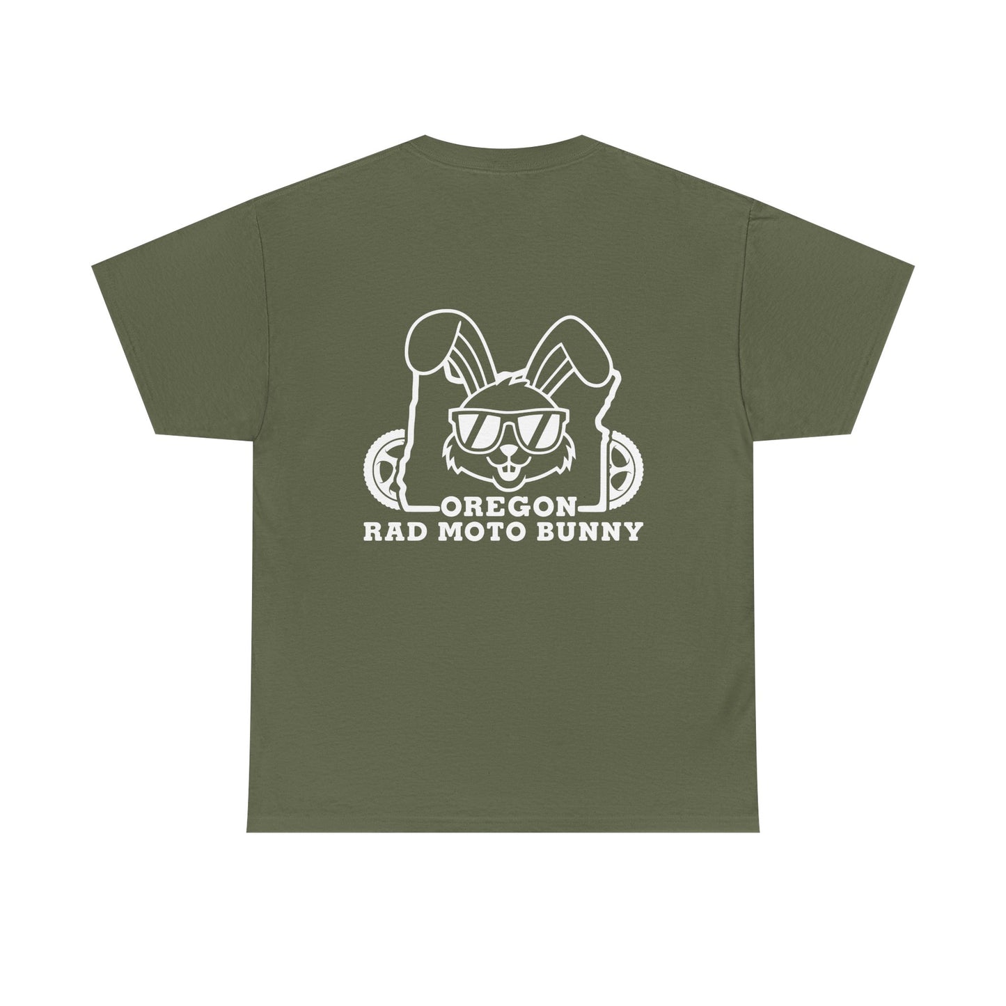 Oregon Rad Moto Bunny, Rad Moto Bunny, Heavy Cotton T-Shirt