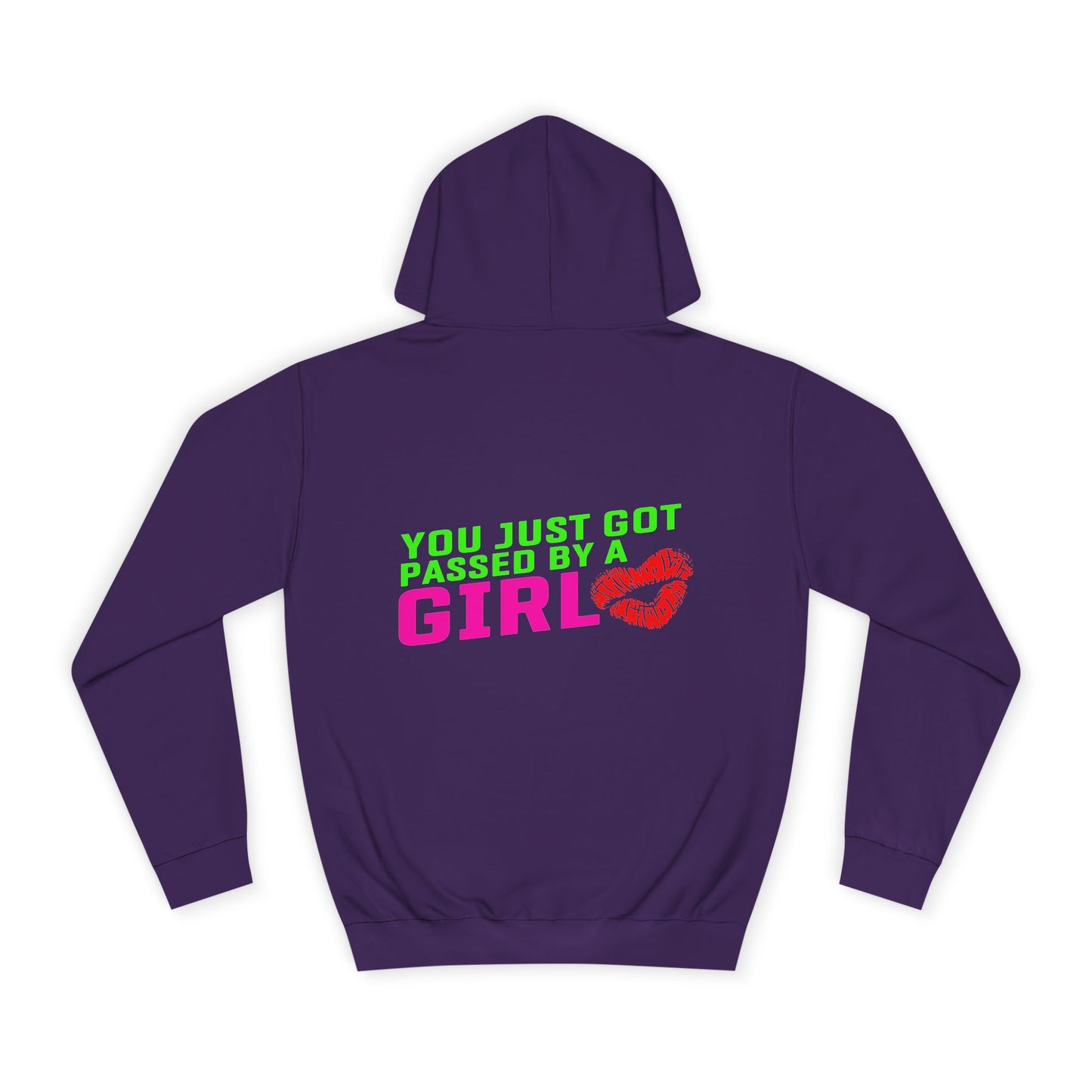 You just got passed by a Girl, Rad Moto Bunny, Unisex Hoodie - Biker Style Sweatshirt for Motorcycle Enthusiasts