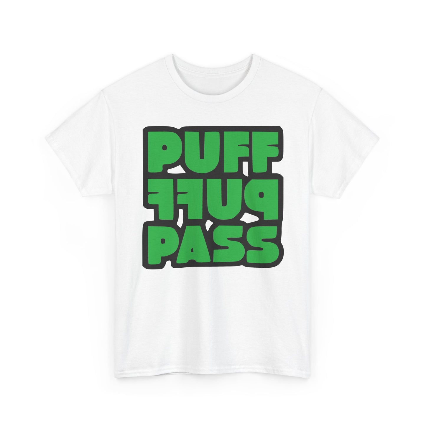 Puff Puff Pass Tee - Unisex Heavy Cotton T-Shirt