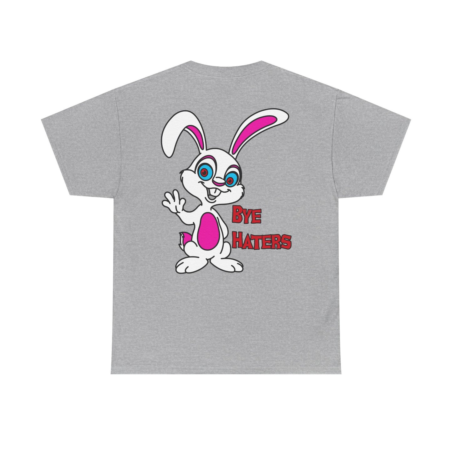 Bye Haters Bunny, Rad Moto Bunny, Heavy Cotton T-Shirt