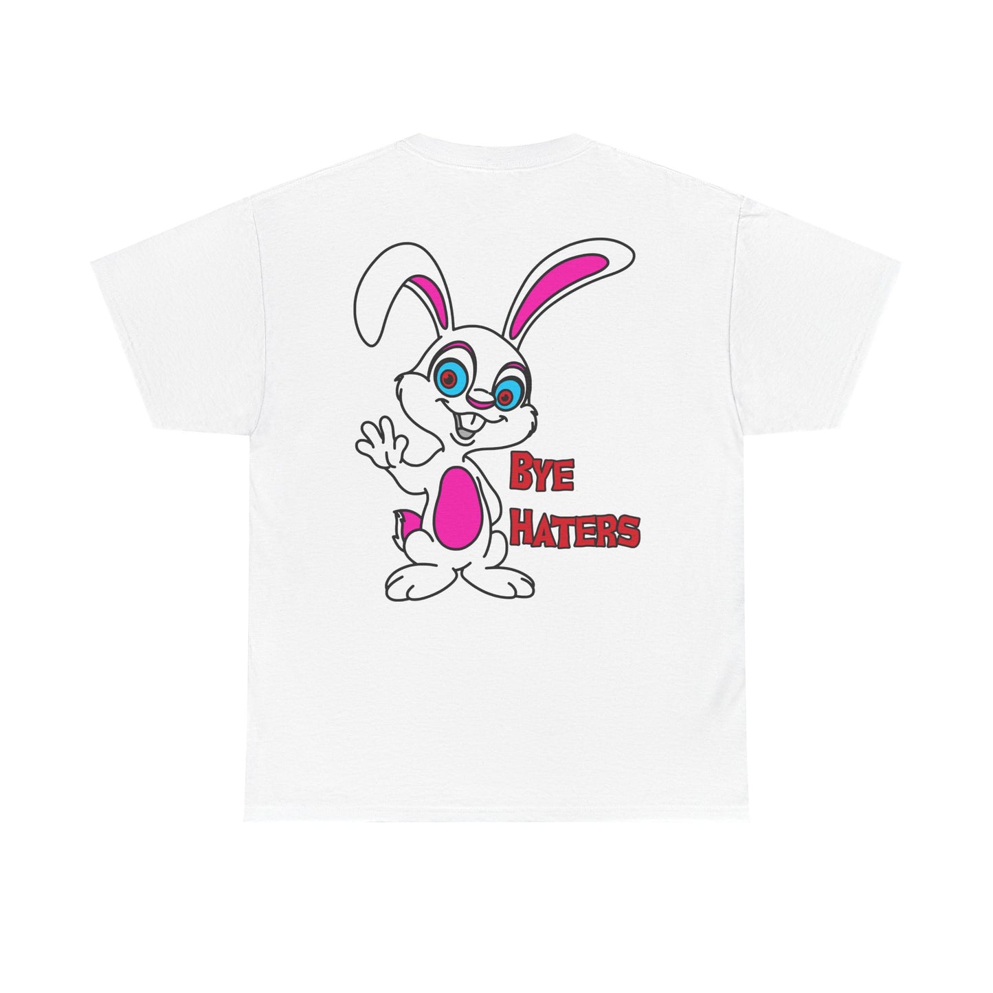 Bye Haters Bunny, Rad Moto Bunny, Heavy Cotton T-Shirt