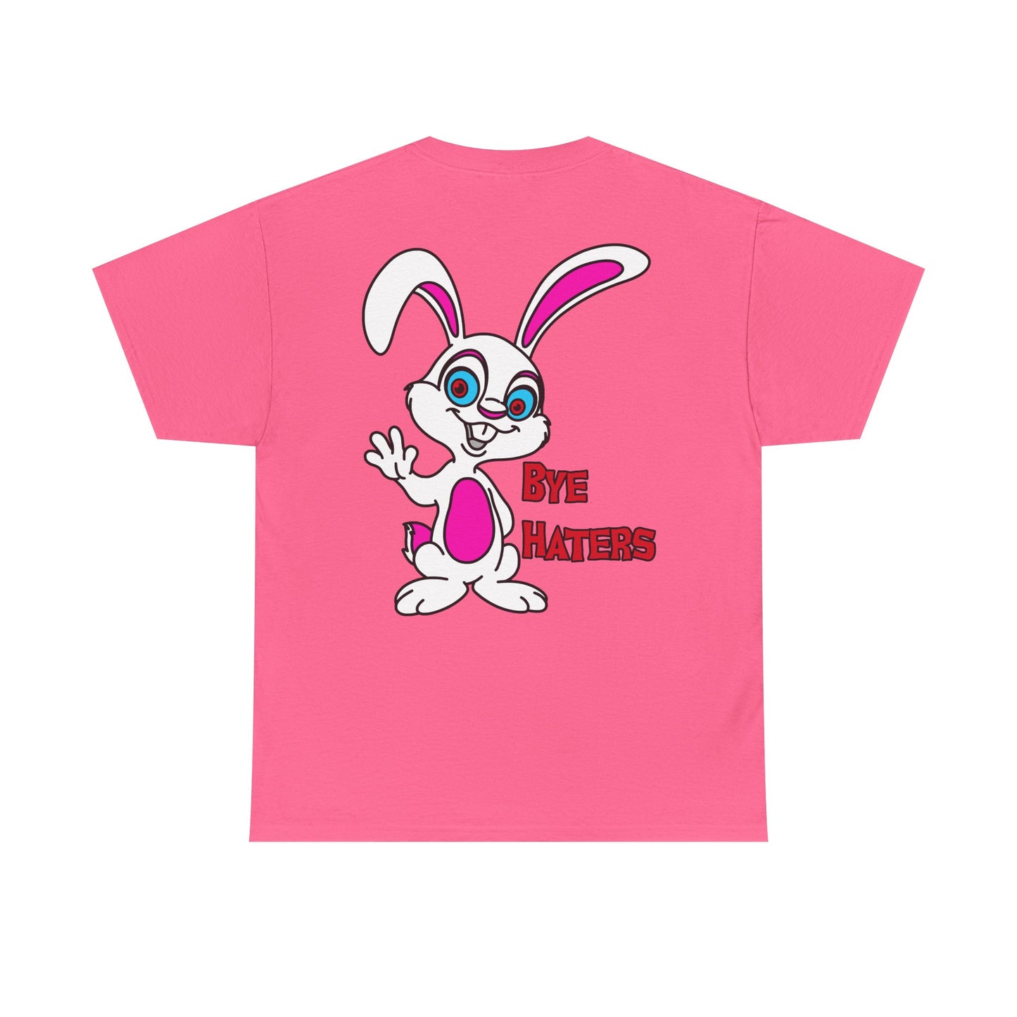 Bye Haters Bunny, Rad Moto Bunny, Heavy Cotton T-Shirt