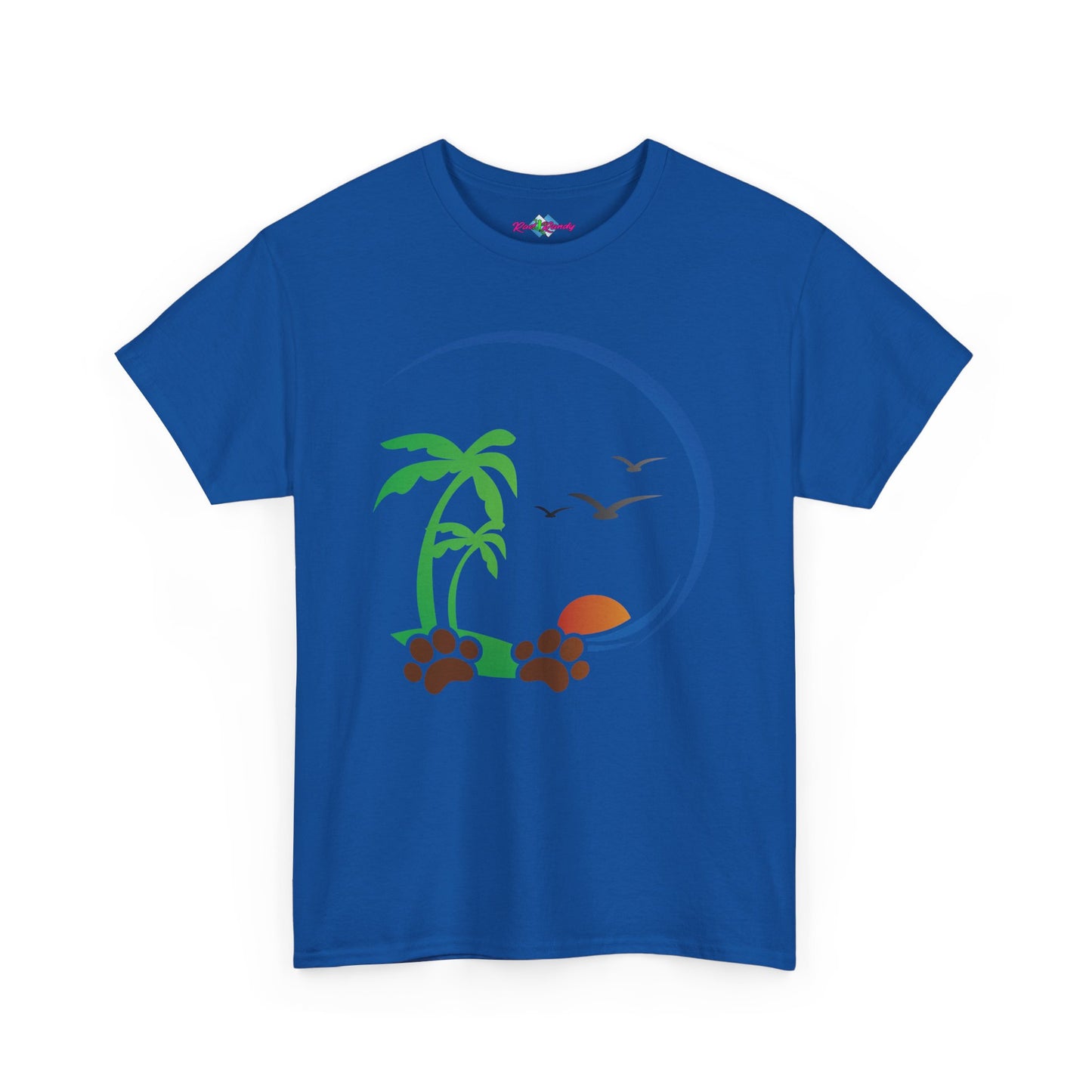 Tropical Paws. Heavy Cotton T-Shirt
