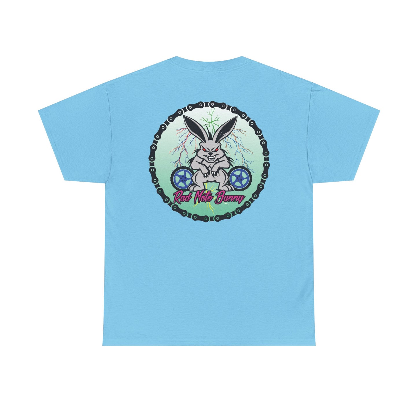Rad Moto Bunny Lightning, Heavy Cotton T-Shirt