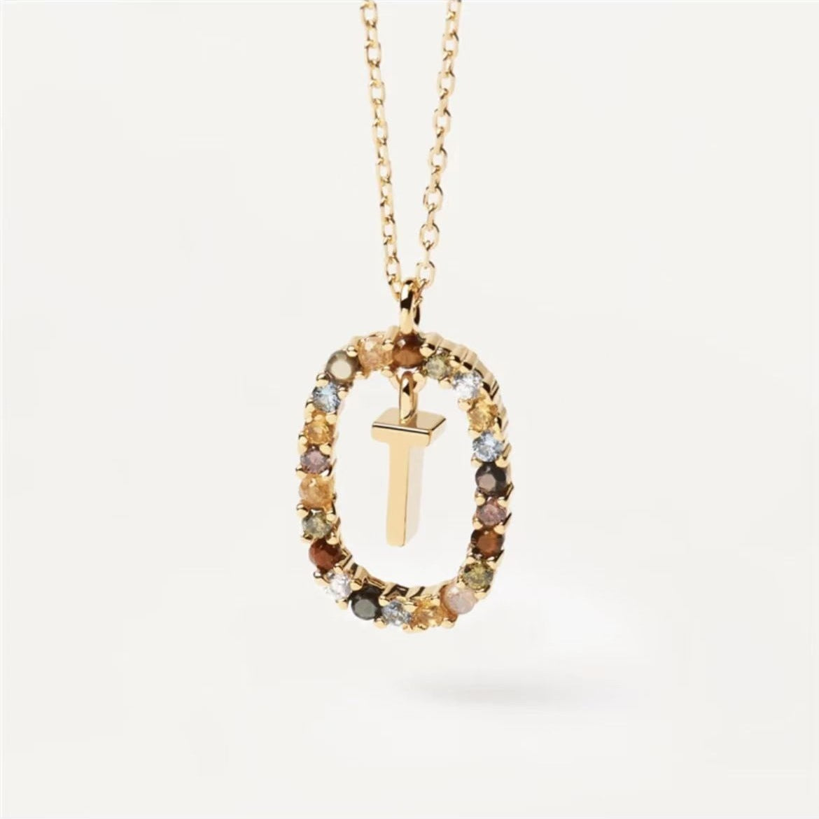 Stylish Zircon Alphabet Clavicle Chain