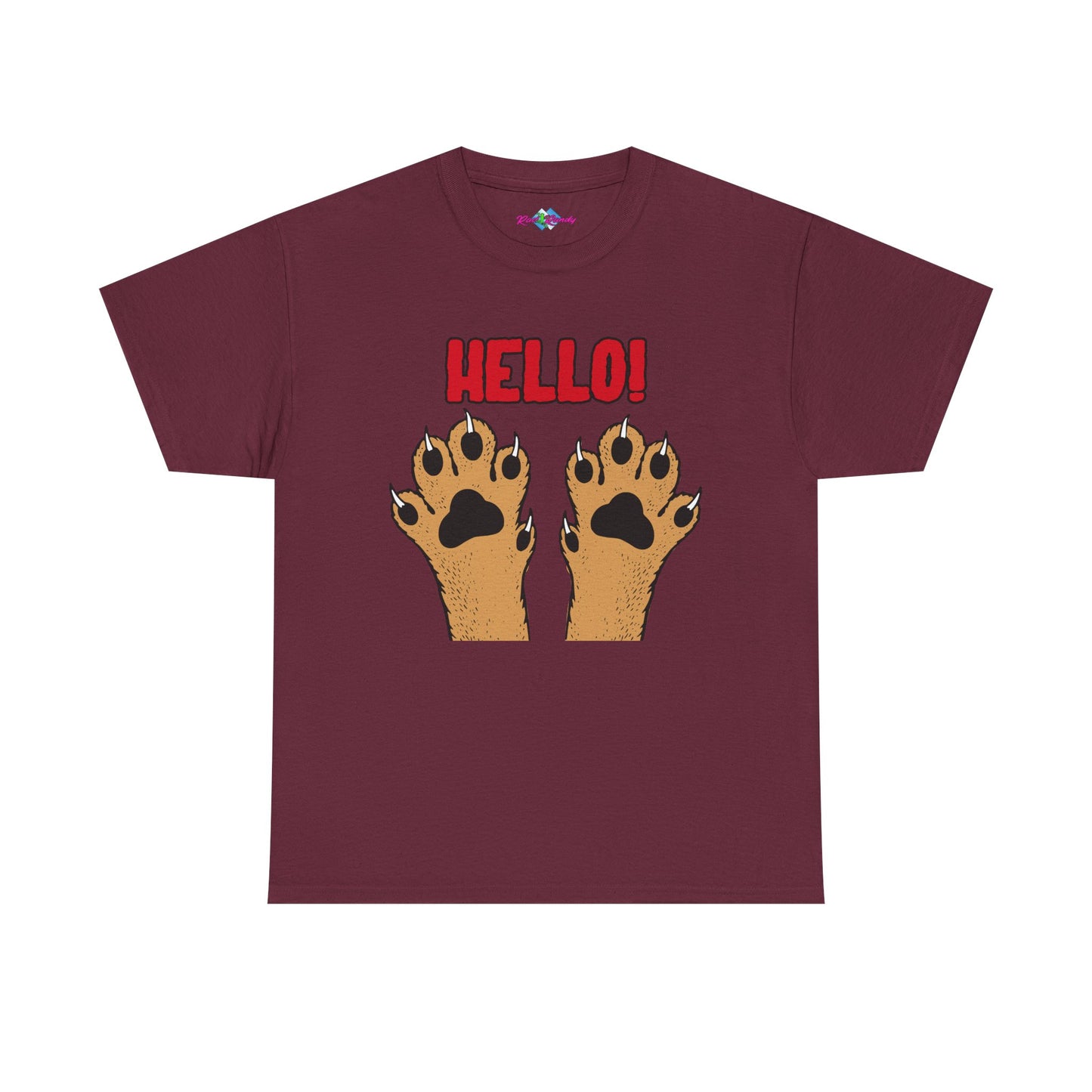 Hello Paws. Heavy Cotton T-Shirt