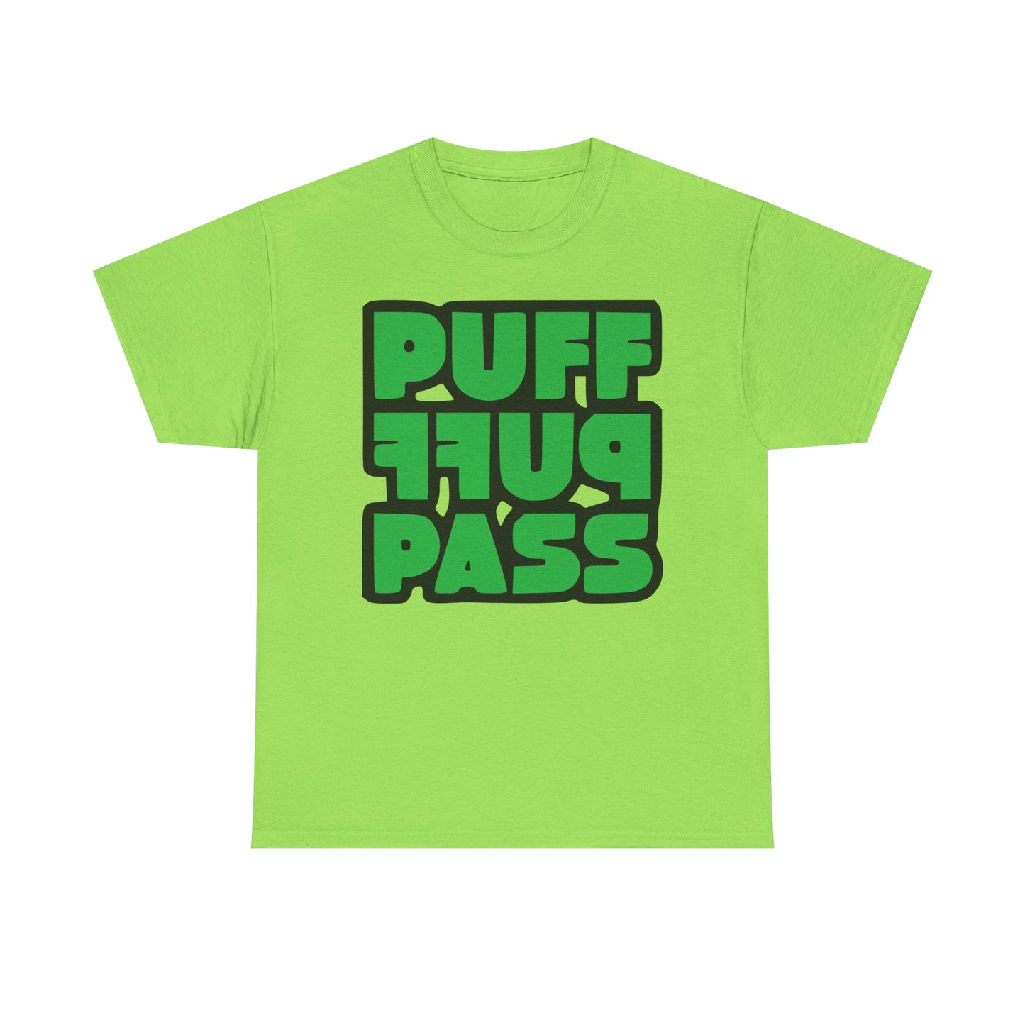 Puff Puff Pass Tee - Unisex Heavy Cotton T-Shirt