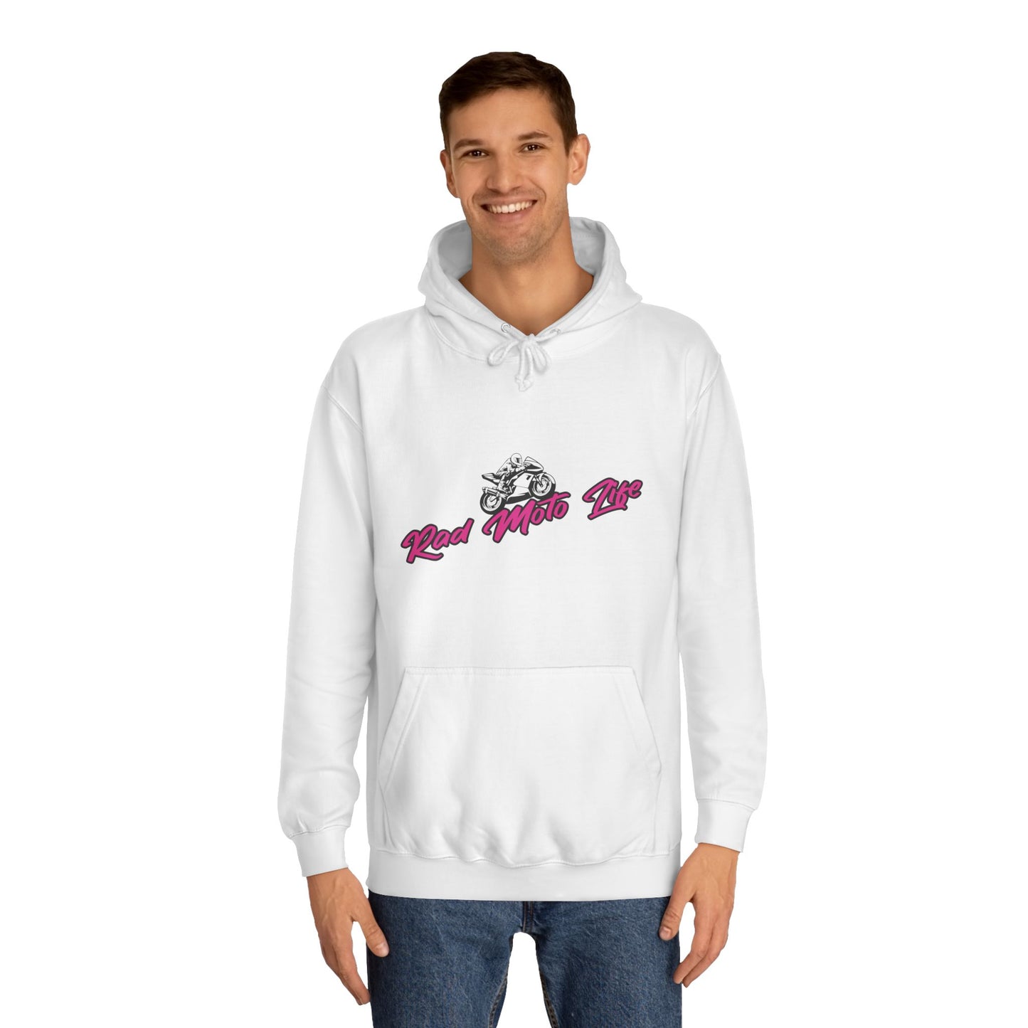 Catch me if you can, Rad Moto Life Unisex Hoodie - Biker Style Sweatshirt for Motorcycle Enthusiasts