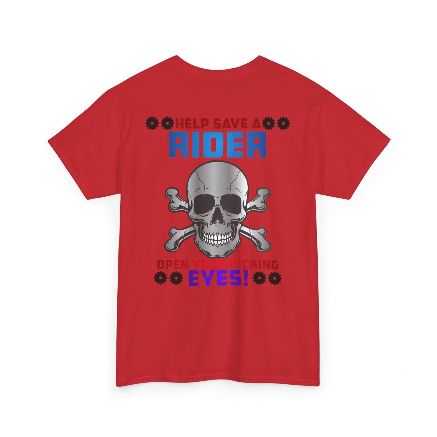 Help Save a Rider, Rad Moto Life, Heavy Cotton T-Shirt