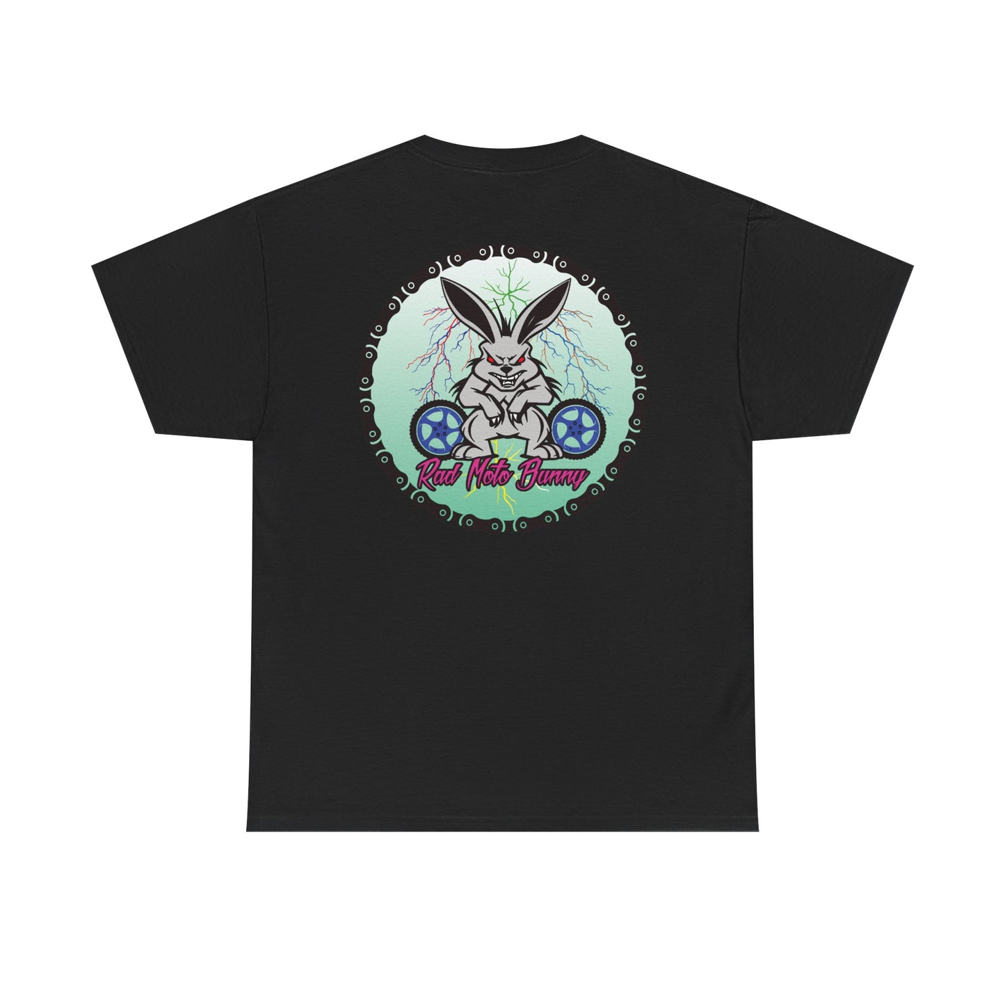 Rad Moto Bunny Lightning, Heavy Cotton T-Shirt