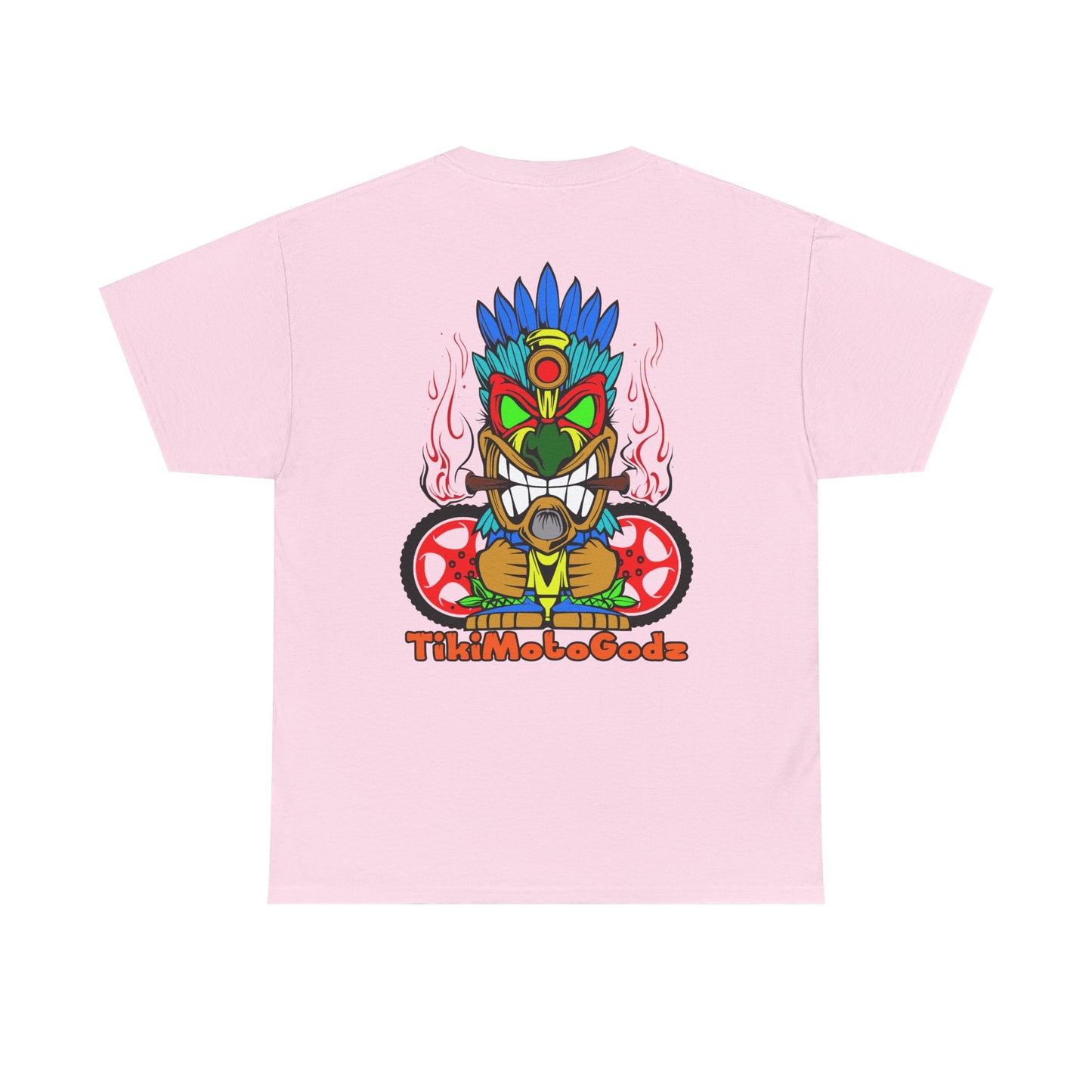 Tiki Moto Godz. Heavy Cotton T-Shirt