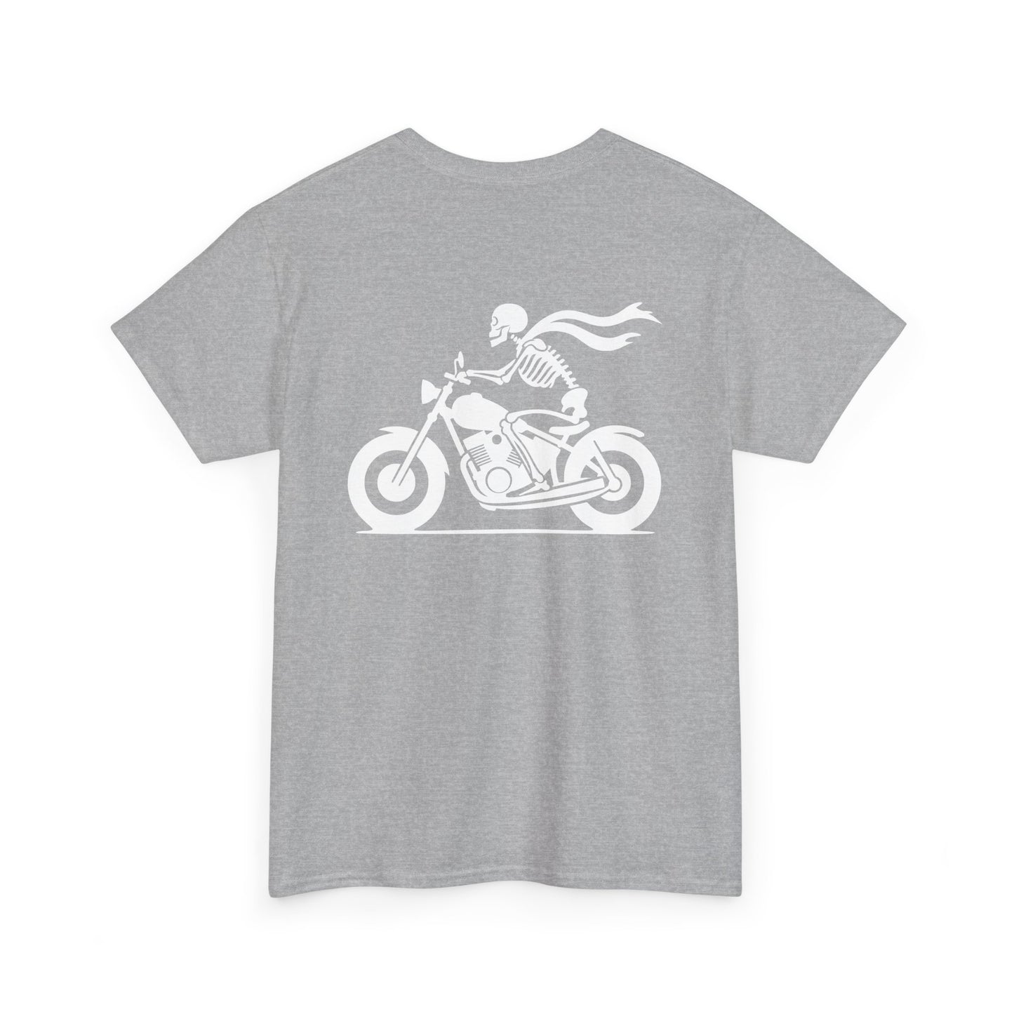 Skeleton Rider, Rad Moto Bunny, Heavy Cotton T-Shirt