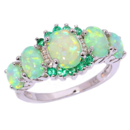 European Fashion Opal Diamond Ring