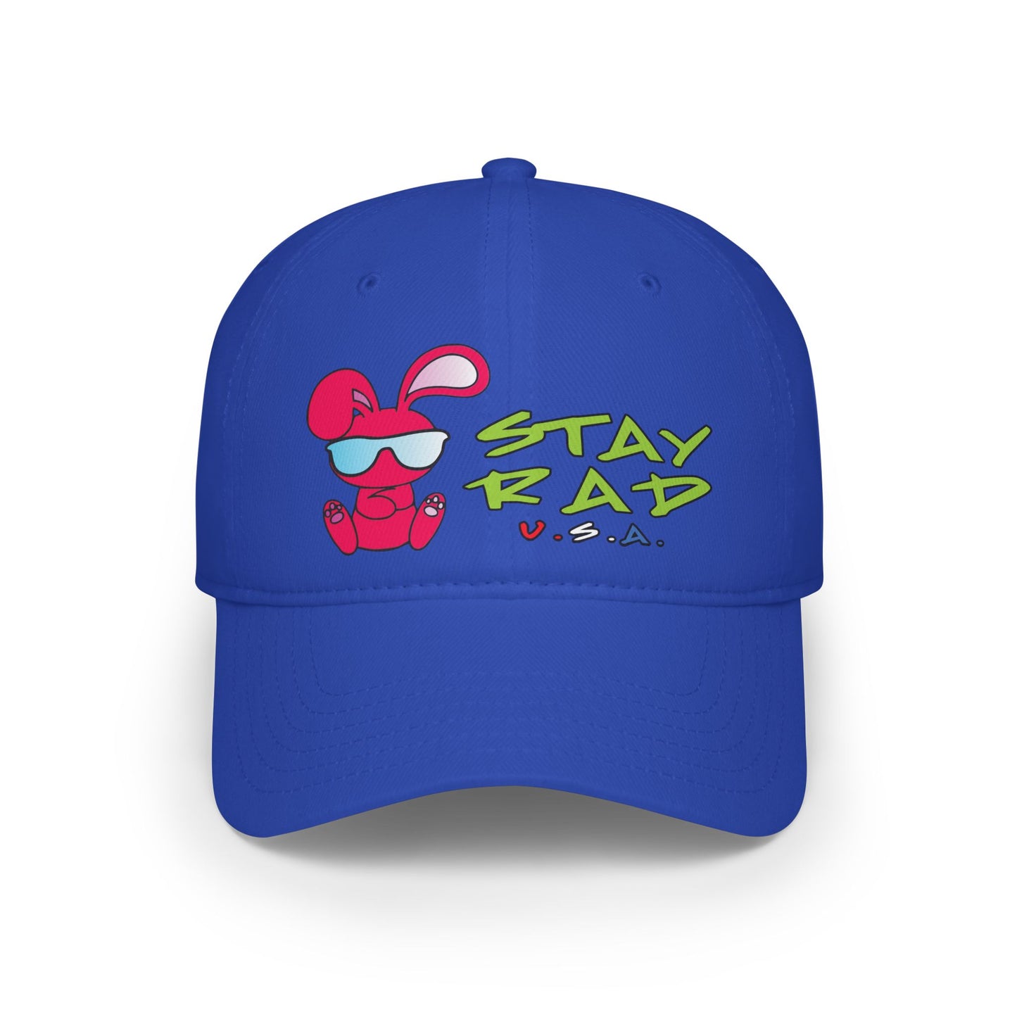 Cool Bunny Stay Rad Baseball Cap.