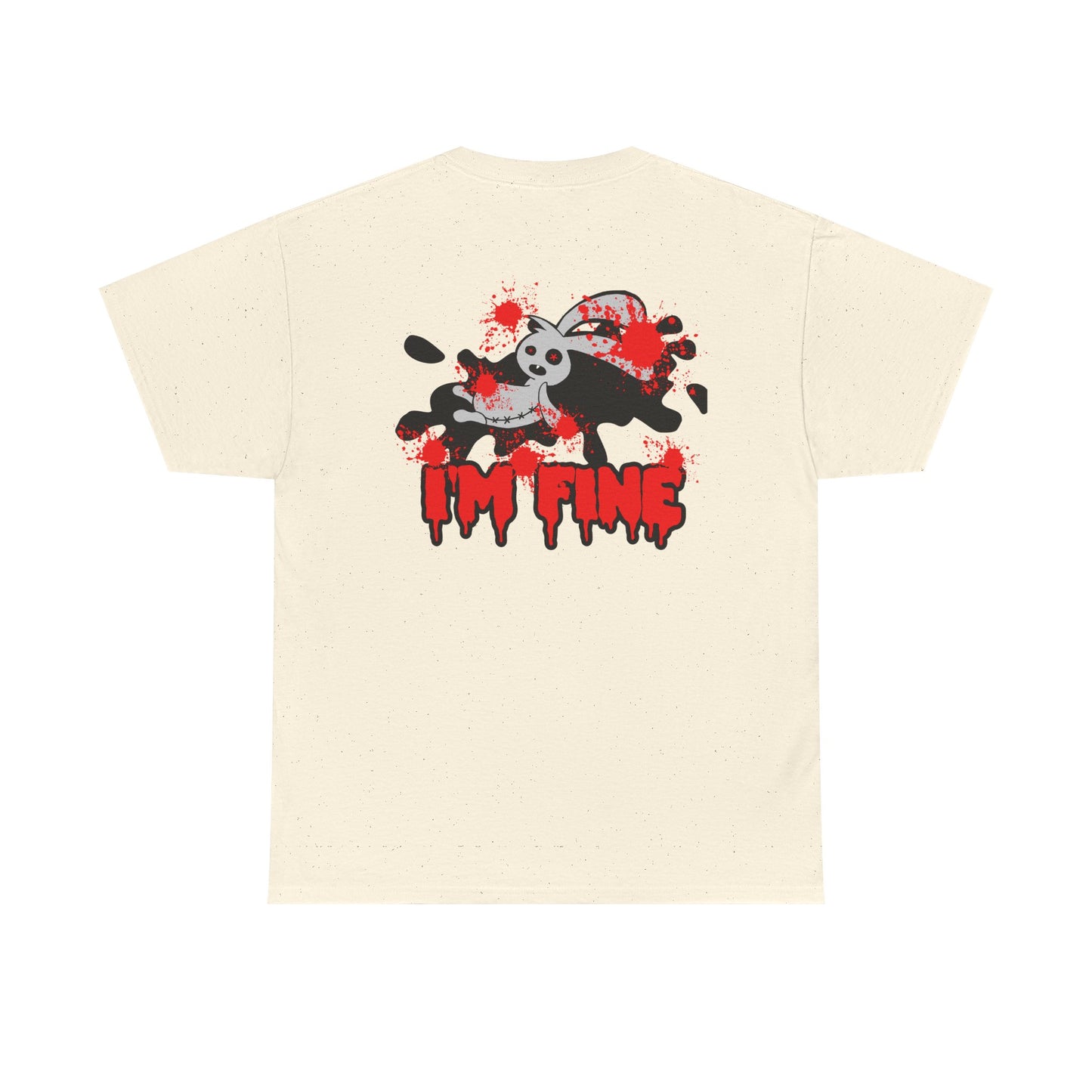 I'M FINE, Rad Moto Bunny, Heavy Cotton T-Shirt