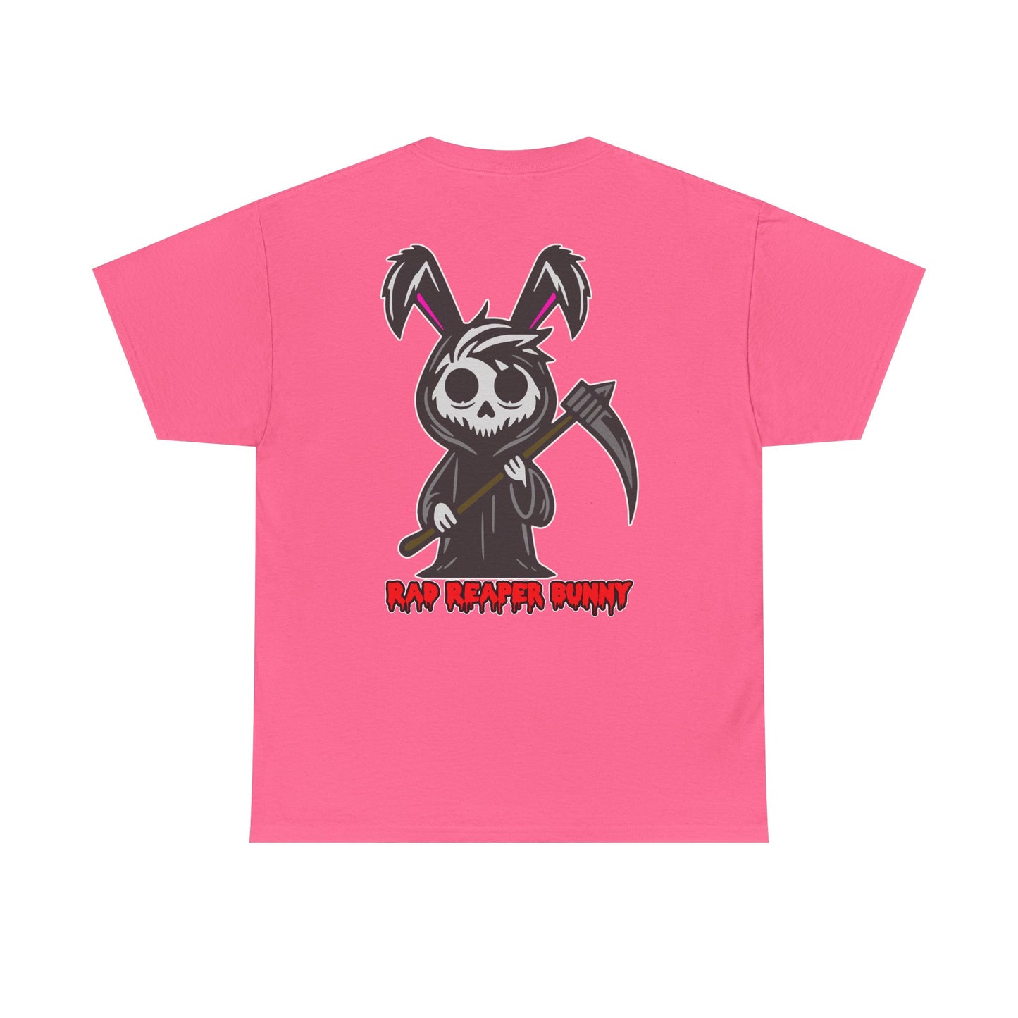 Rad Reaper Bunny, Rad Moto Bunny, Heavy Cotton T-Shirt