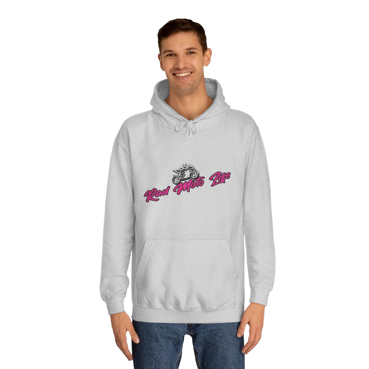 Help Save a Rider, Rad Moto Life Unisex Hoodie - Biker Style Sweatshirt for Motorcycle Enthusiasts